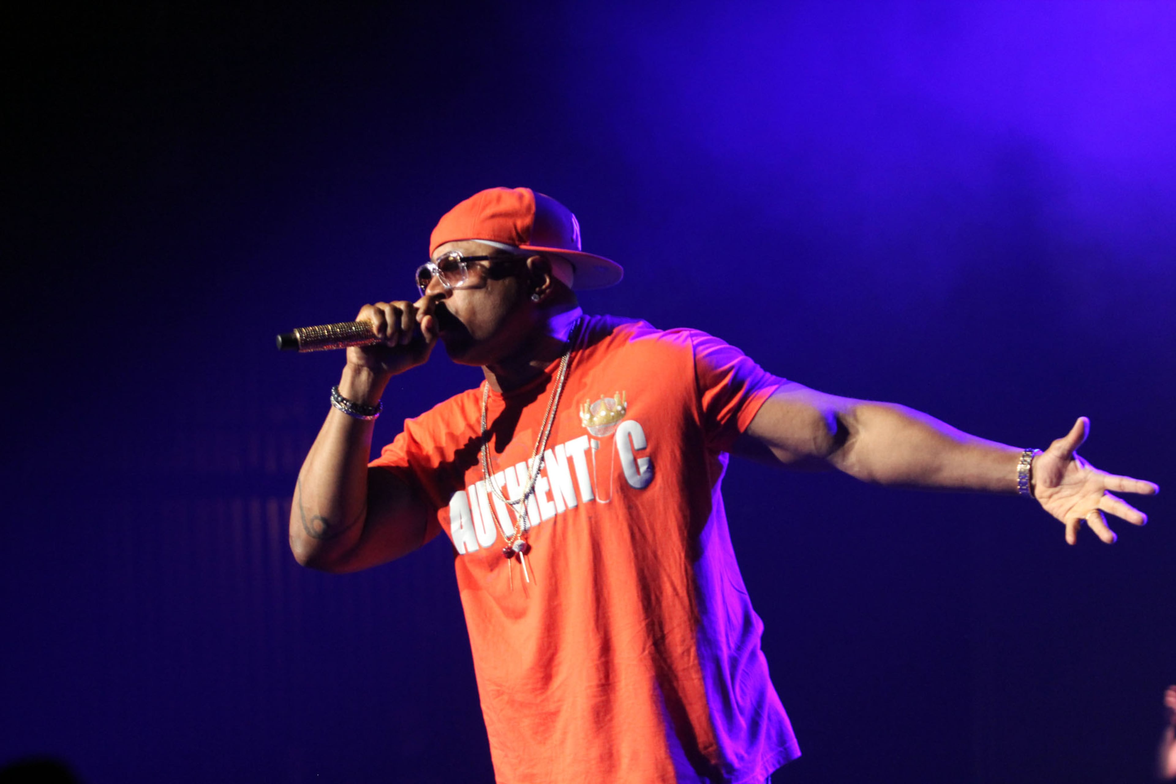 LL Cool J, hip-hop heartthrob and headliner of the Kings of the MIC Tour featuring old-school hip-hop and rap legends De la Soul, Public Enemy, Ice Cube performs at the Fox Theatre in Atlanta Tuesday, June 4, 2013.