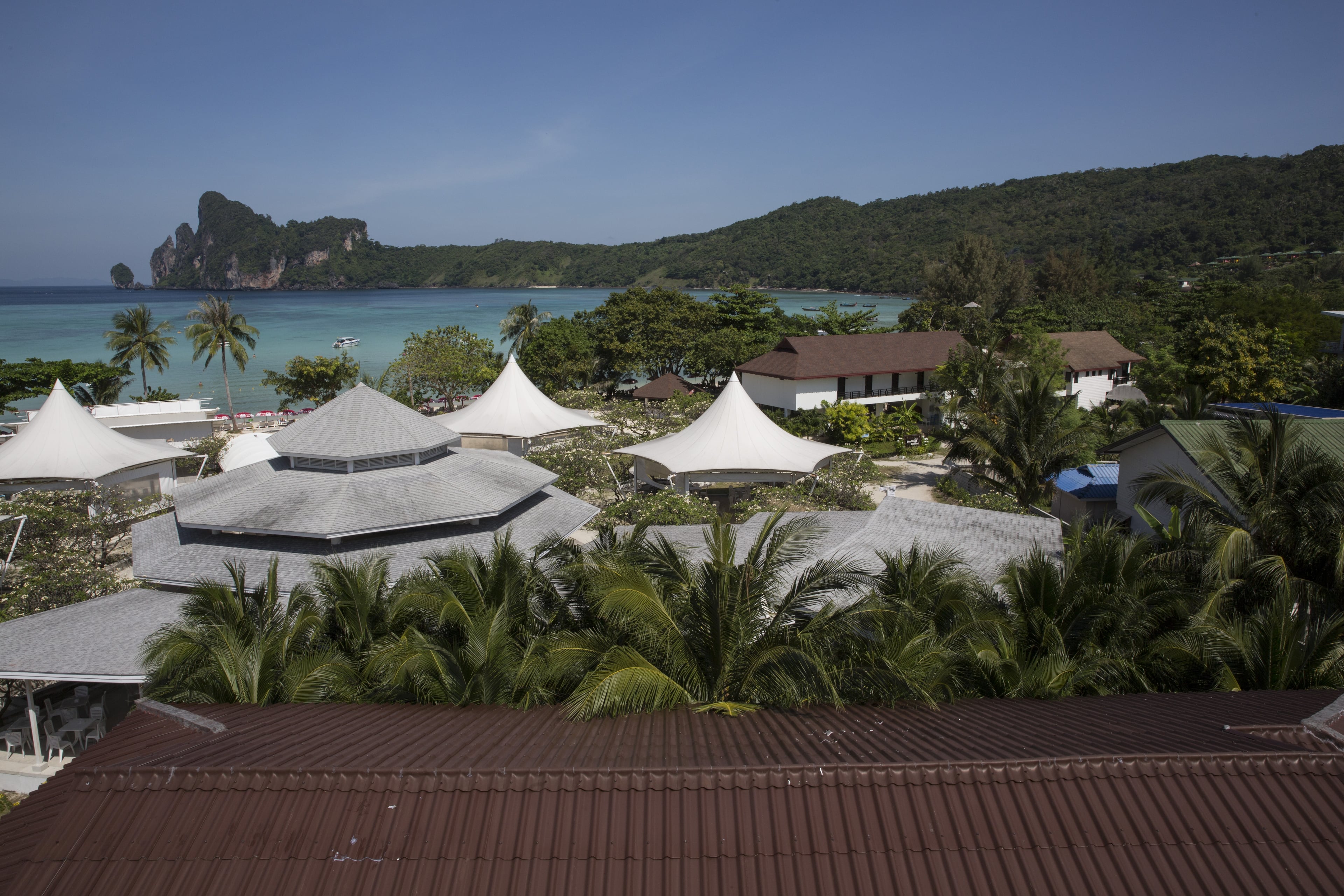 PHI PHI ISLAND, THAILAND - DECEMBER 12 : A general view of the beach prior to the ten year anniversary of the 2004 earthquake and tsunami on December 12, 2014 in Phi Phi Village, Ton Sai Bay, Thailand. The tenth anniversary of the 2004 Indian Ocean earthquake and tsunami killing almost 250,000 people will be remembered on December 26. (Photo by Paula Bronstein/Getty Images)
