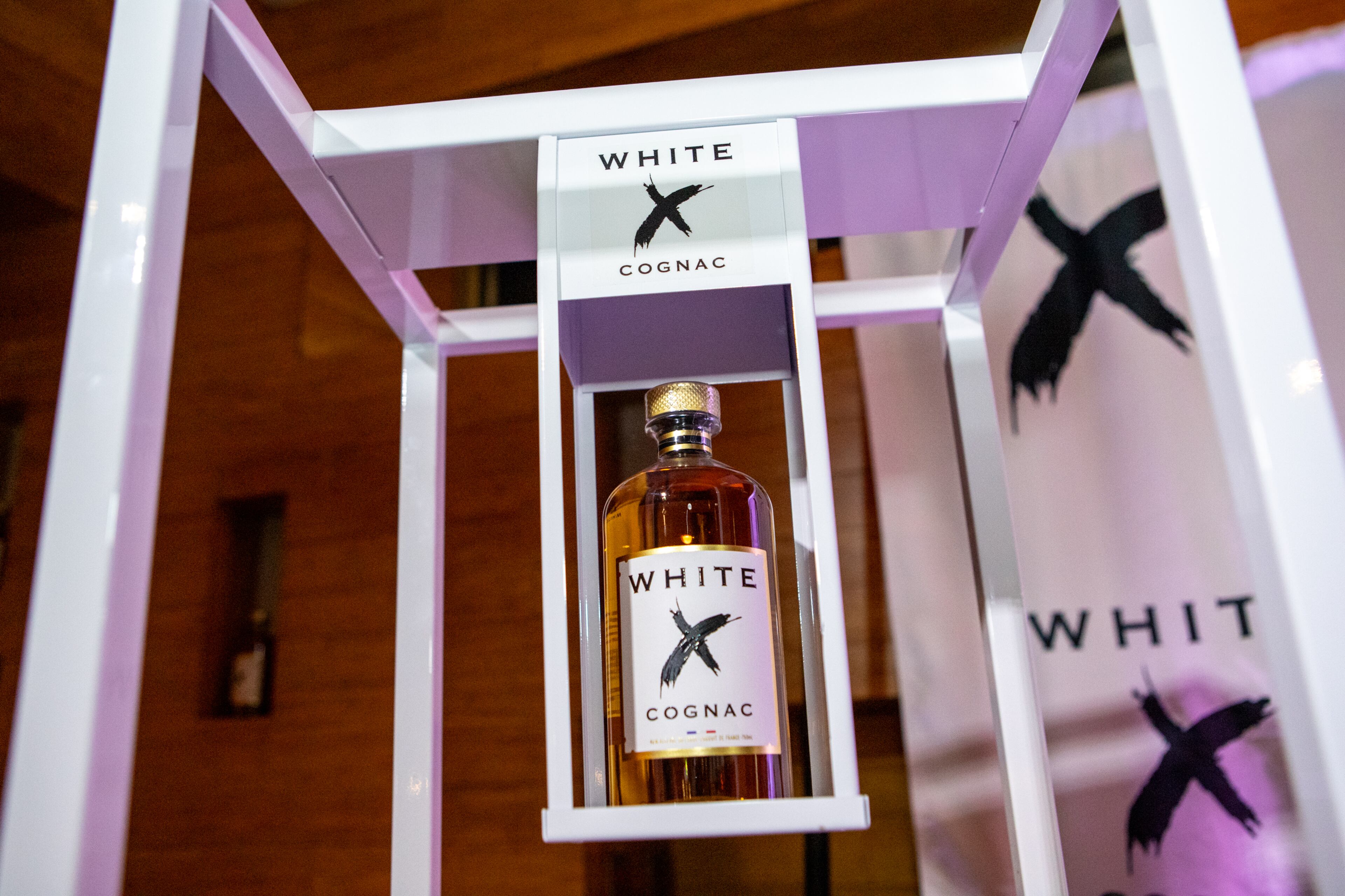 Rapper Quavo partners with White X cognac and attends a tasting at Suite Lounge on Wednesday, January 24, 2024. (Jenni Girtman for The Atlanta Journal-Constitution)