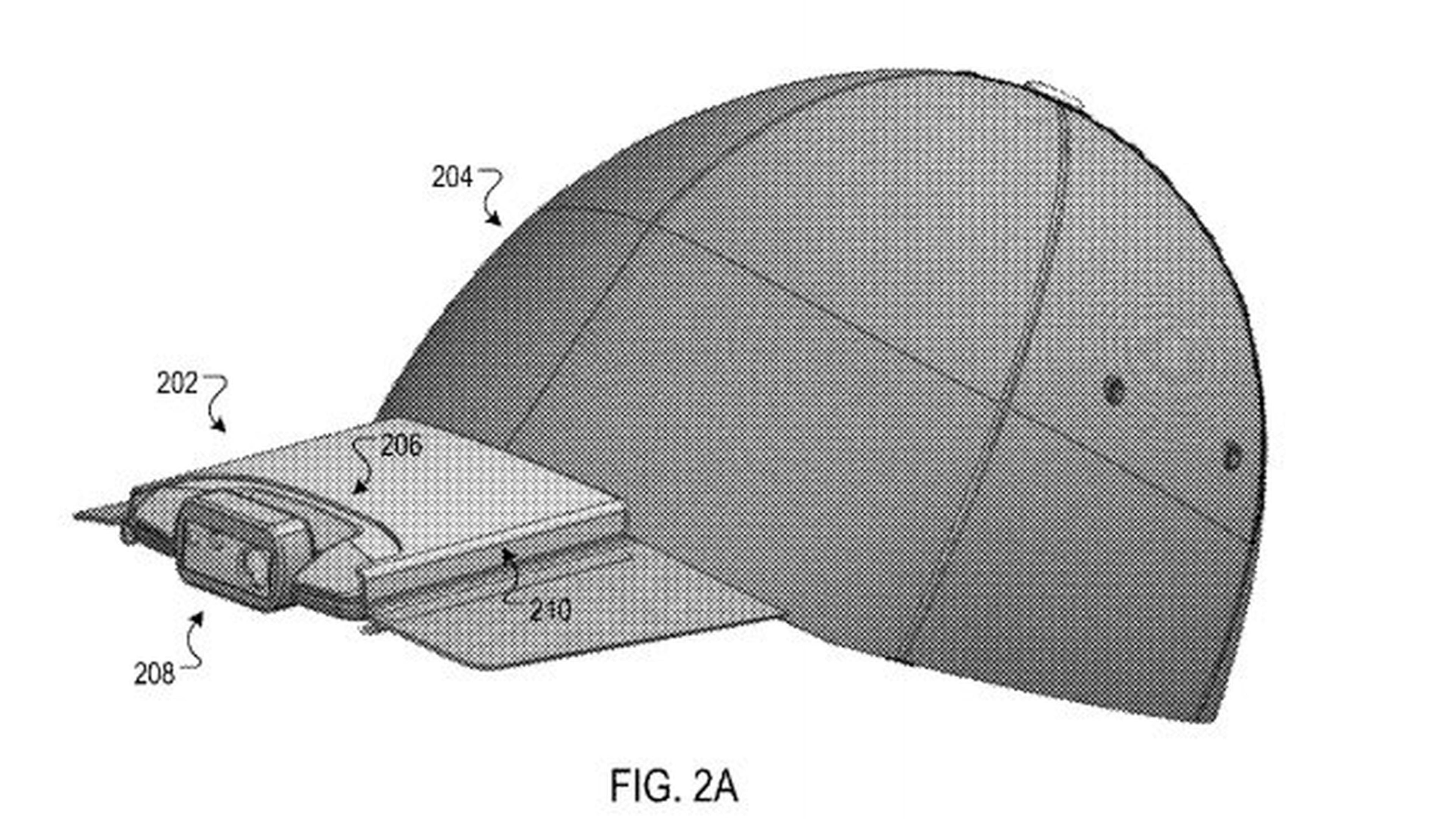 The Google Hat, with camera for sending photos and videos to friends, and for personal safety (U.S. Patent and Trademark Office/TNS)
