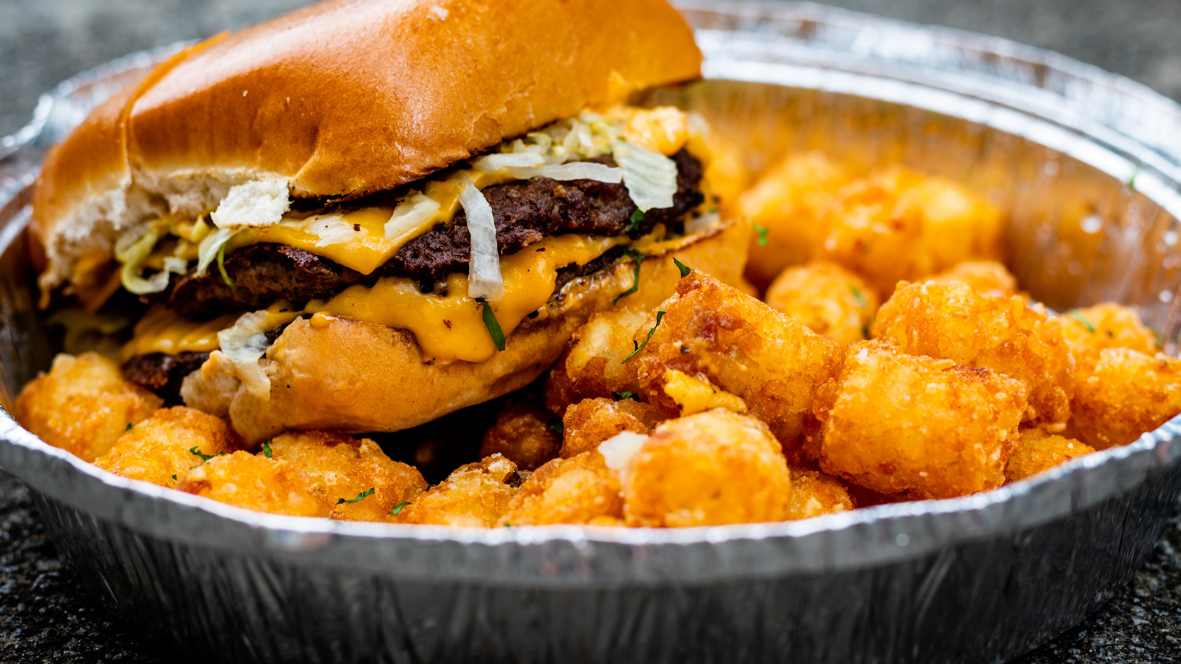 The McDowell burger from Local Three has that “only in a restaurant” flavor.