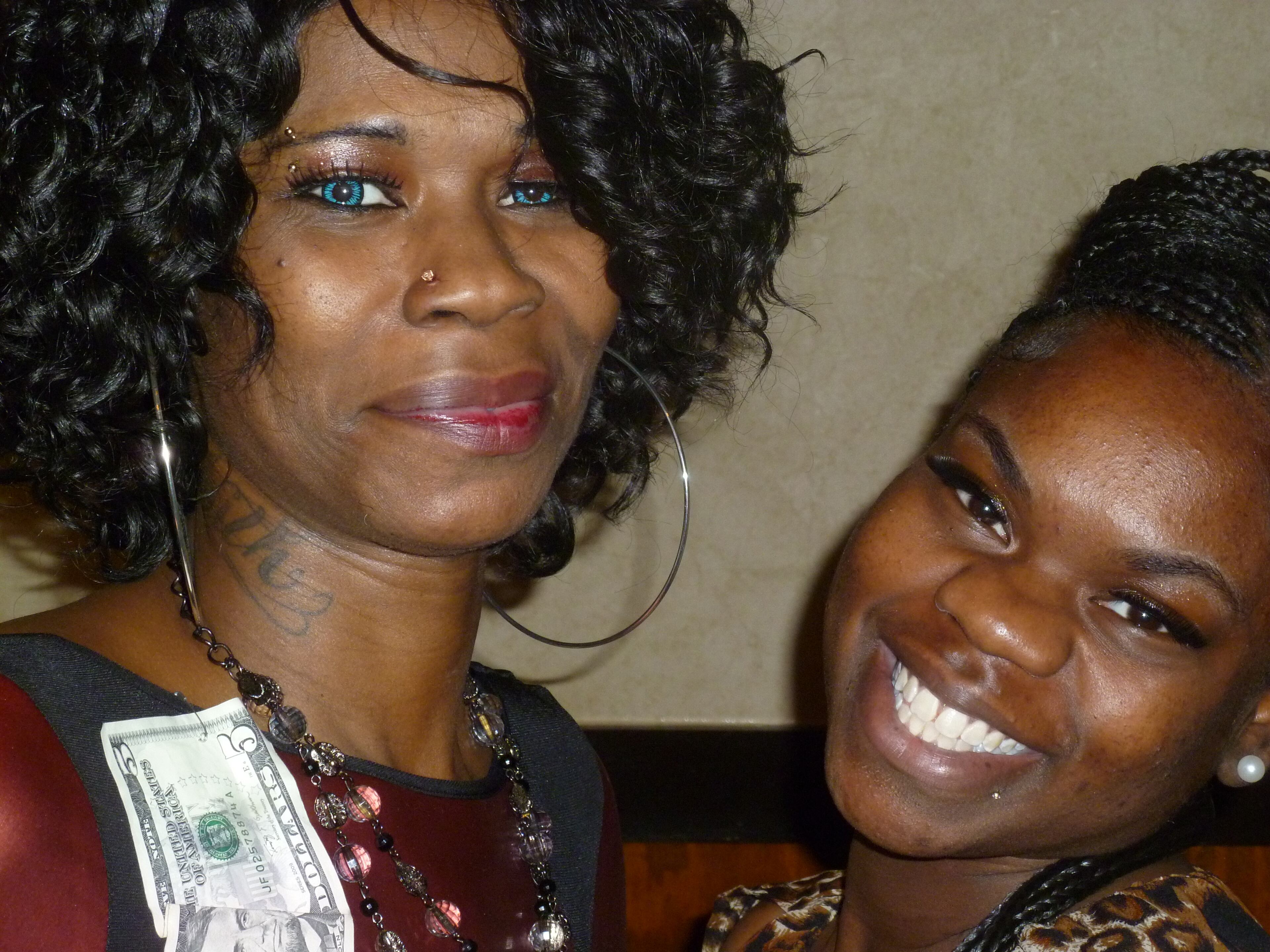 Donna Woods, left, on her 45th and last birthday, Jan. 15, with daughter Ashley. Donna always said she was proud to have been born on Dr. Martin Luther King Jr.'s actual birthday. CREDIT: VIRGINIA LYNNE ANDERSON