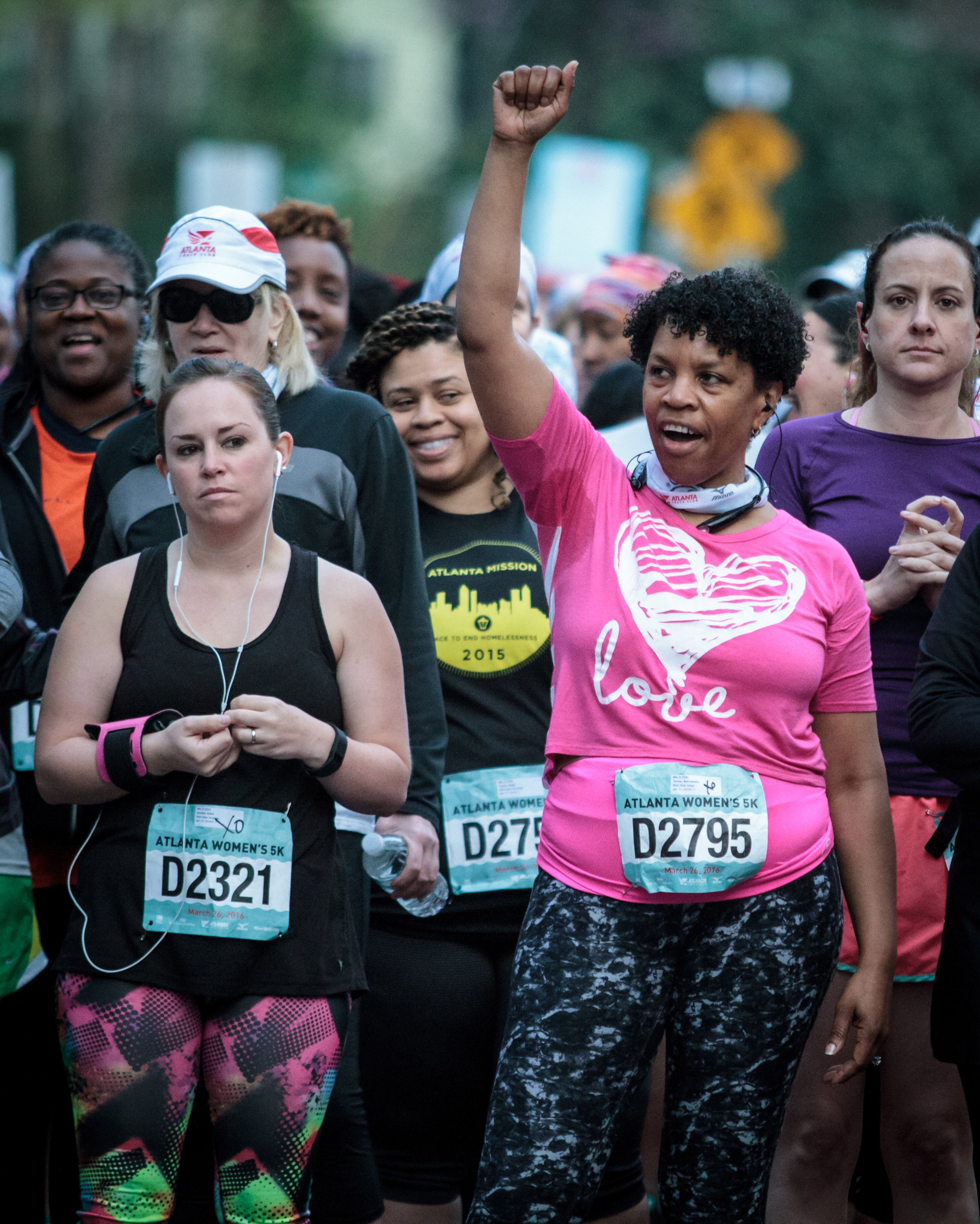 Runners get ready for the start of their wave in the annual 2016 Atlanta Women's 5K run/walk on Saturday, March 26, 2016 in Atlanta, Ga. An estimated 2,800 runners participated in this years race. STEVE SCHAEFER / SPECIAL TO THE AJC