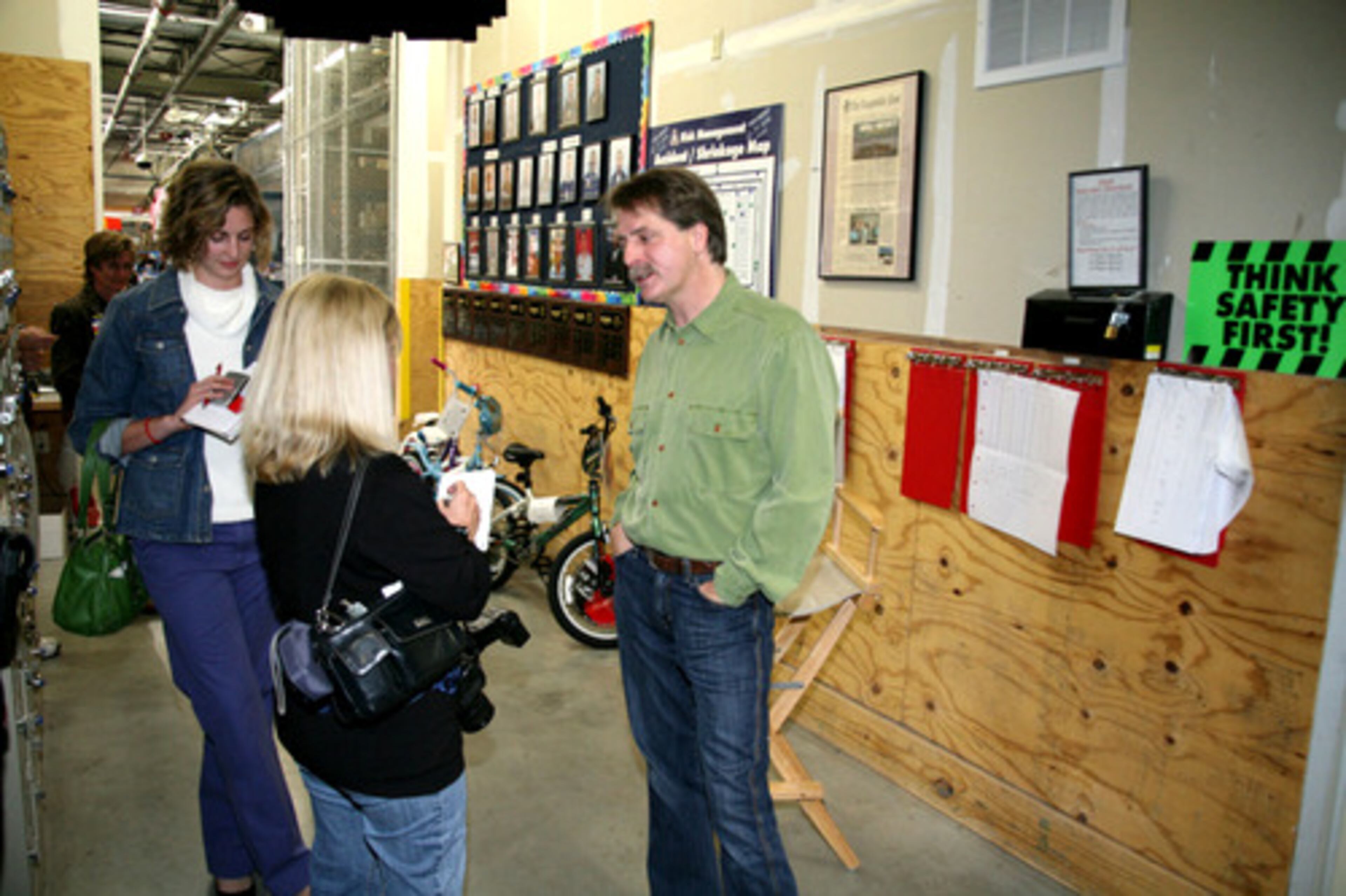 Foxworthy, shown being interviewed in the back area of Wal-Mart by the Loganville Tribune, was born in Hapeville on Sept. 6, 1958.