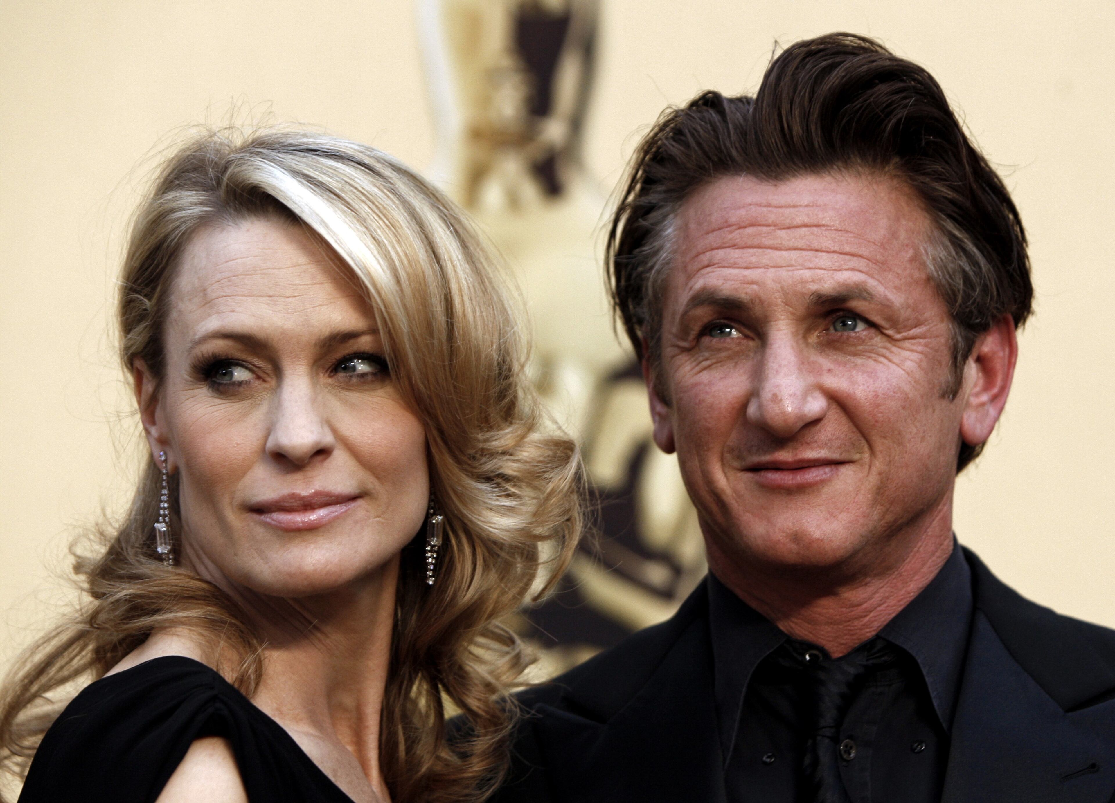 Actors Robin Wright, left, and Sean Penn married in 1996, filed for divorce in 2007, reconciled, filed for separation in 2009, reconciled, then finally divorced in 2010l.(AP Photo/Matt Sayles, file)