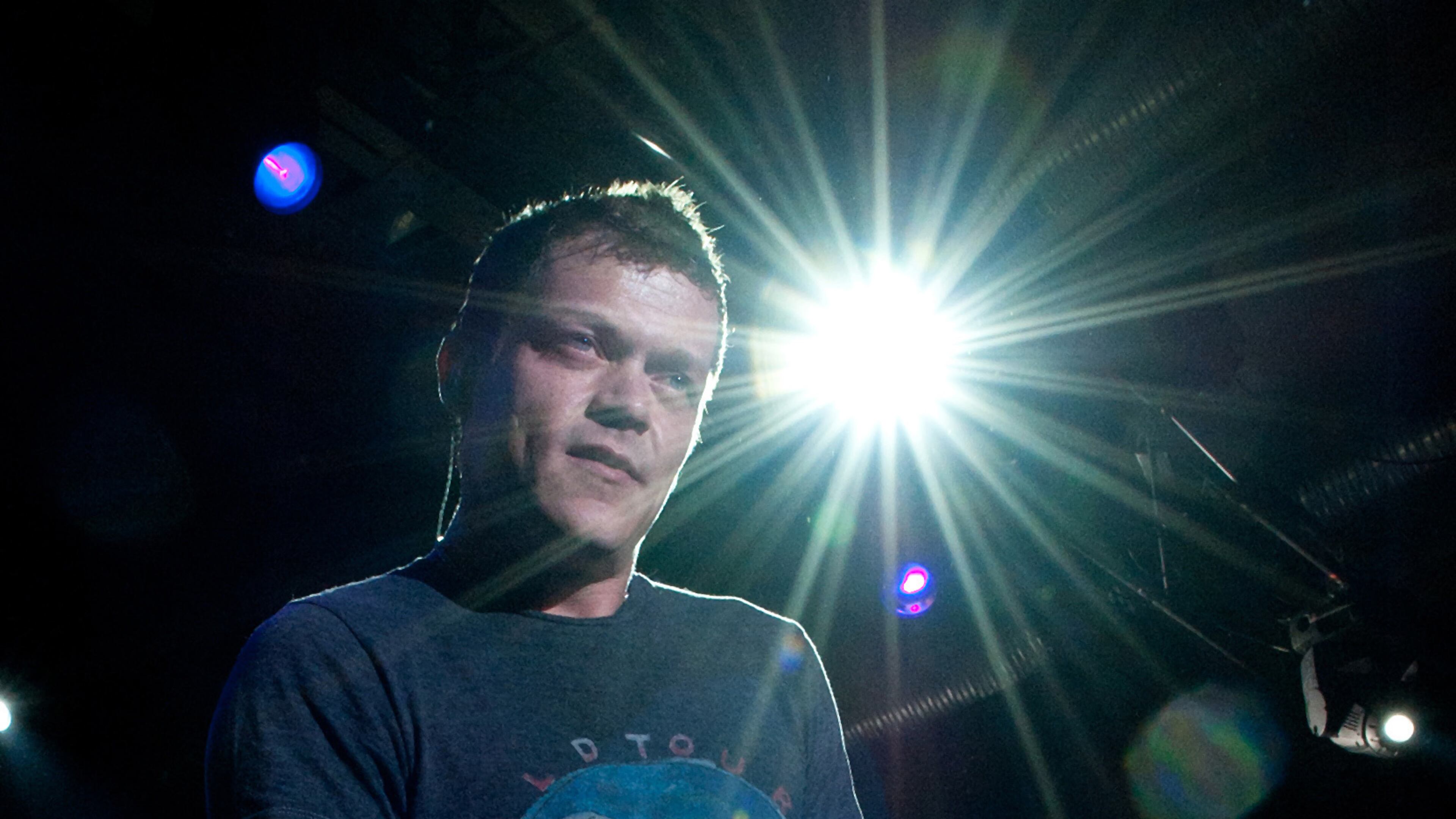 FILE - Singer Brad Arnold of the U.S. rock band 3 Doors Down takes to the stage at the opening concert of their German tour in the Columbiahalle in Berlin, on Feb. 21, 2012. (Jörg Carstensen/dpa via AP)