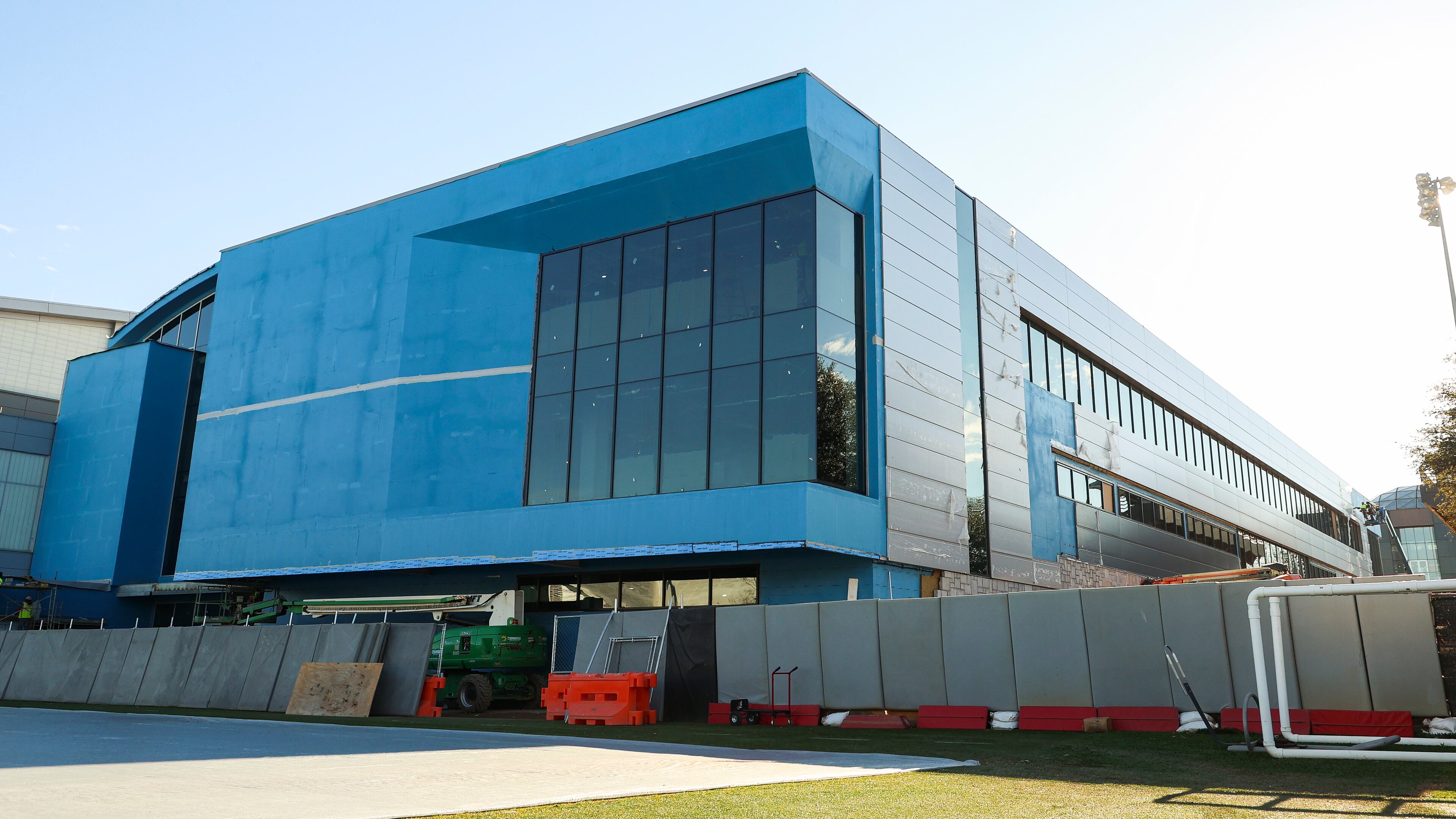 The $80 Georgia football addition to the Butts-Mehre Heritage Hall complex in Athens in nearly complete. (Photo by Tony Walsh of UGA)