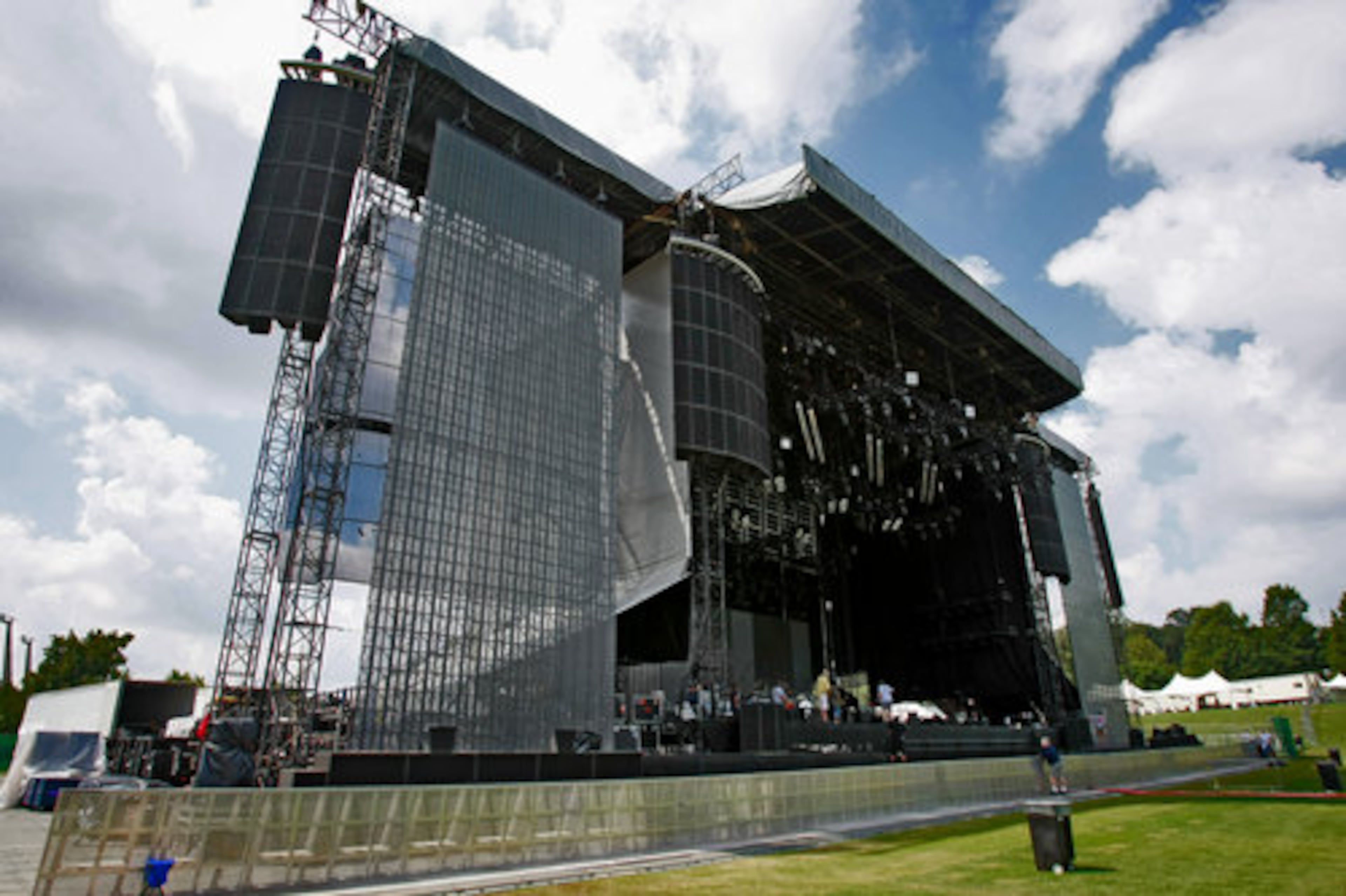 The 90-foot-tall video screens await concert goers. Well over 30,000 tickets have sold for Paul McCartney's Green Concert at Piedmont Park. Monica Thornton, vice president of the Piedmont Park Conservancy, said a successful pre-sale led many to believe that McCartney tickets were sold out.