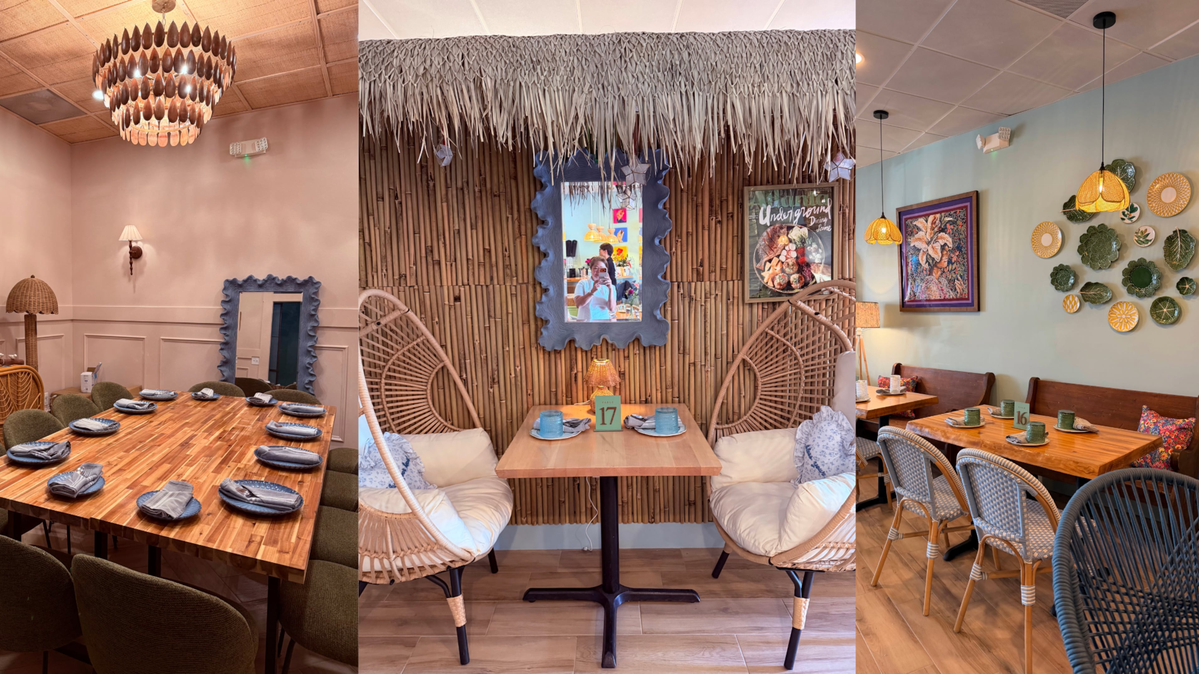 The interior of Kamayan's new space after the Filipino restaurant moved next door within Doraville's Asian Square development. (Courtesy of Kamayan)