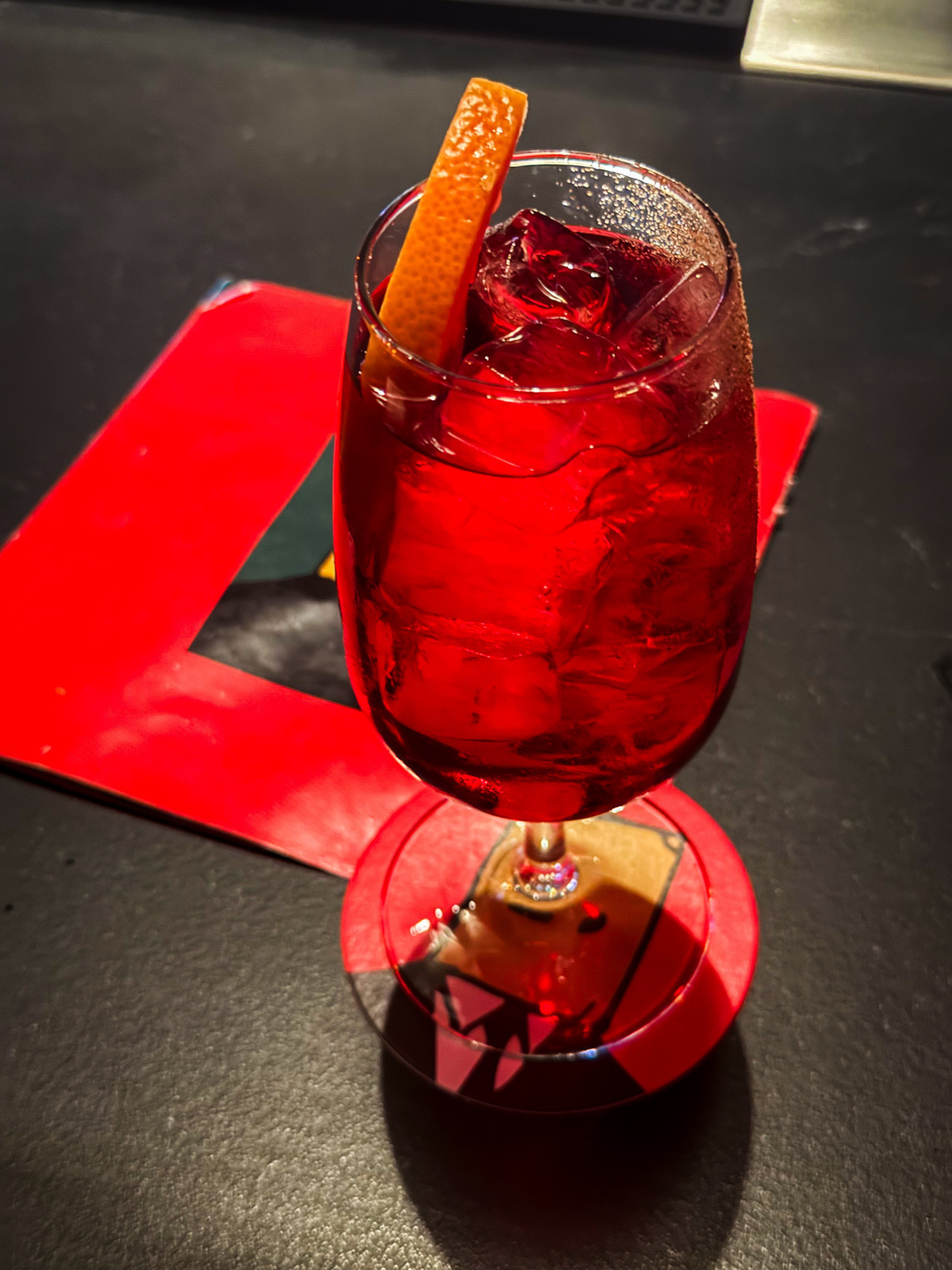The paloma at Incognito is a vivid, translucent shade of red. (Henri Hollis/AJC)