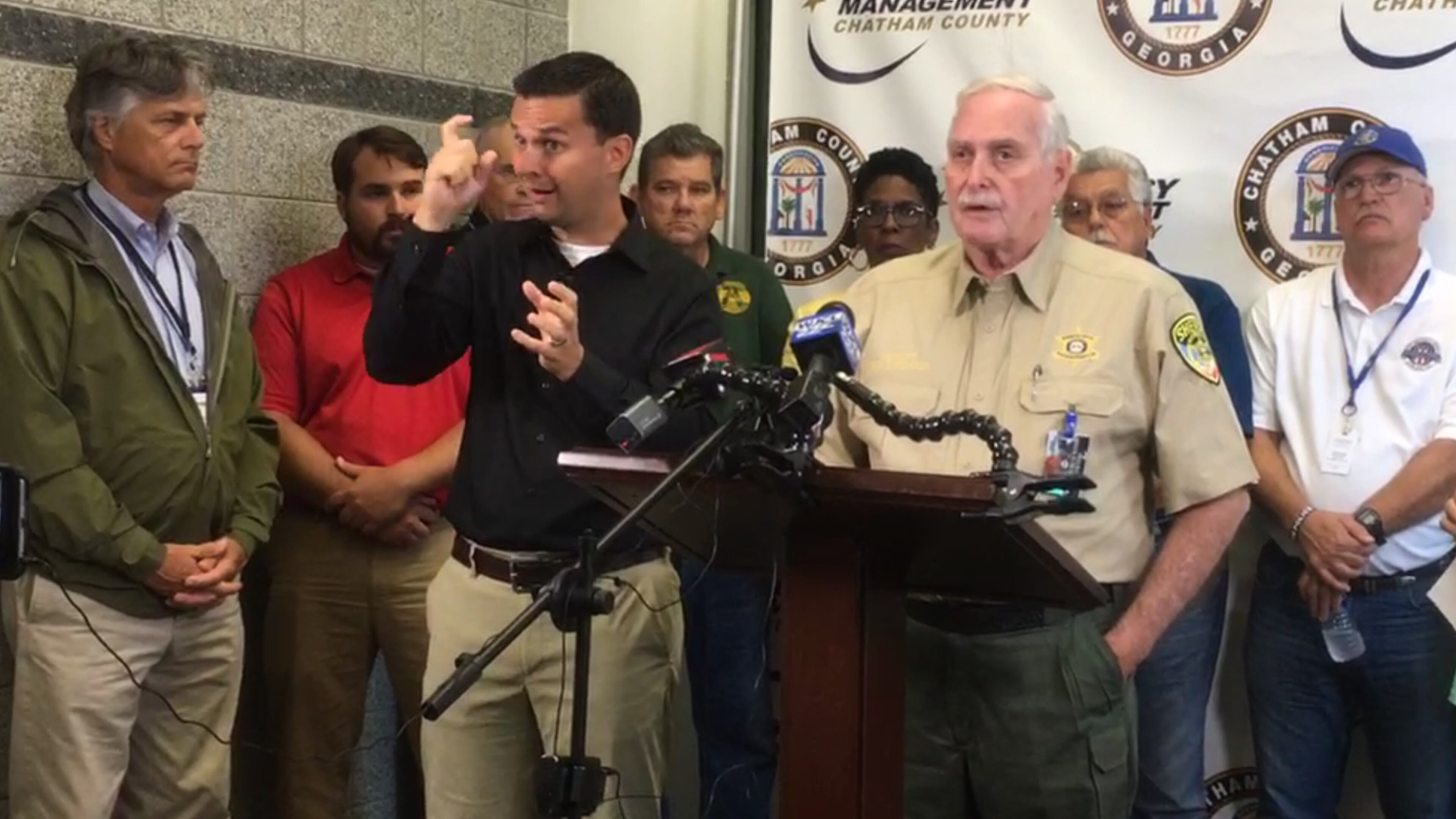 Chatham County Sheriff John Wilcher warned folks to stay off the streets during the emergency evacuation period or face jail time and a fine.