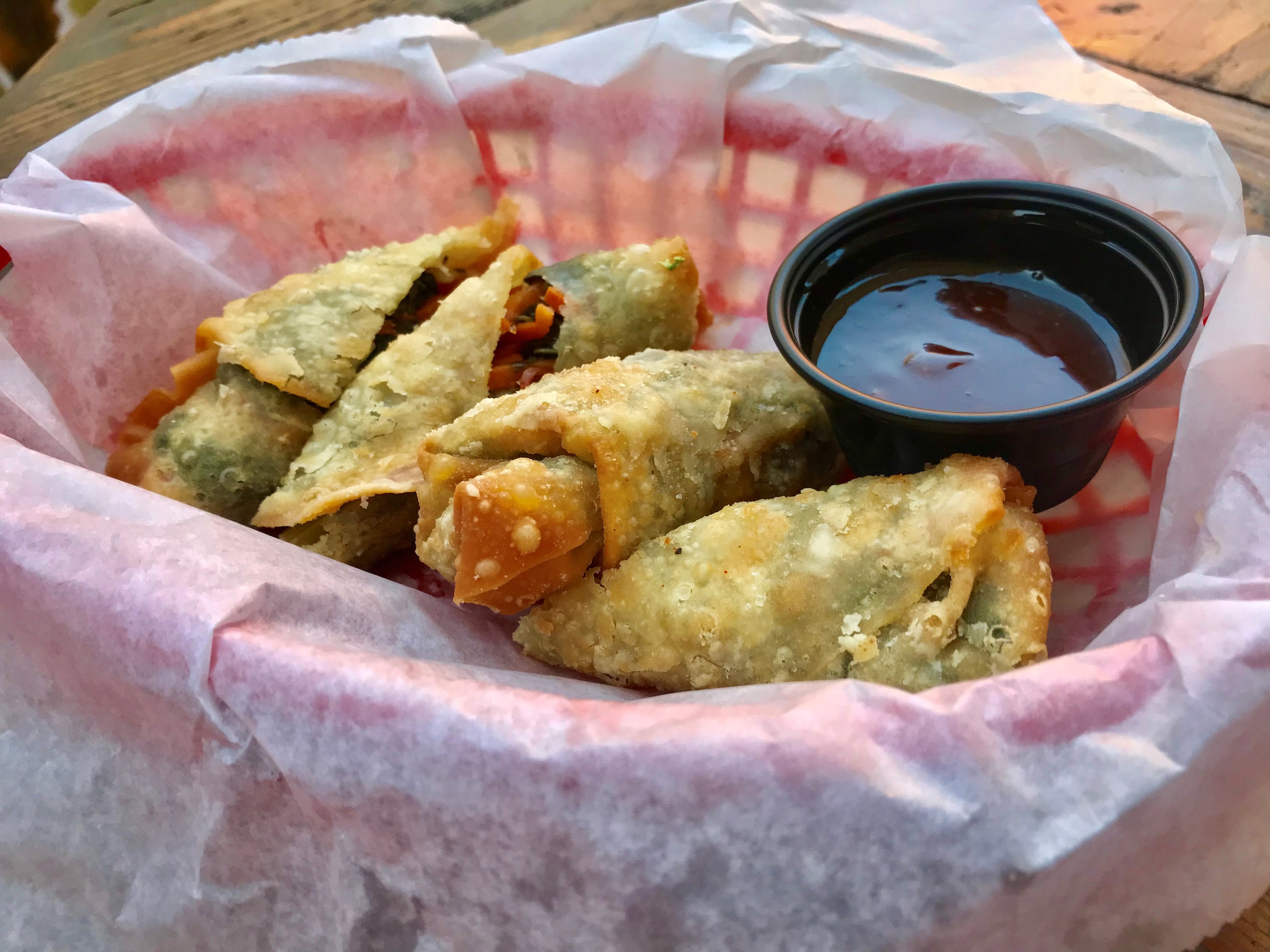 Collard green egg rolls at Escobar.