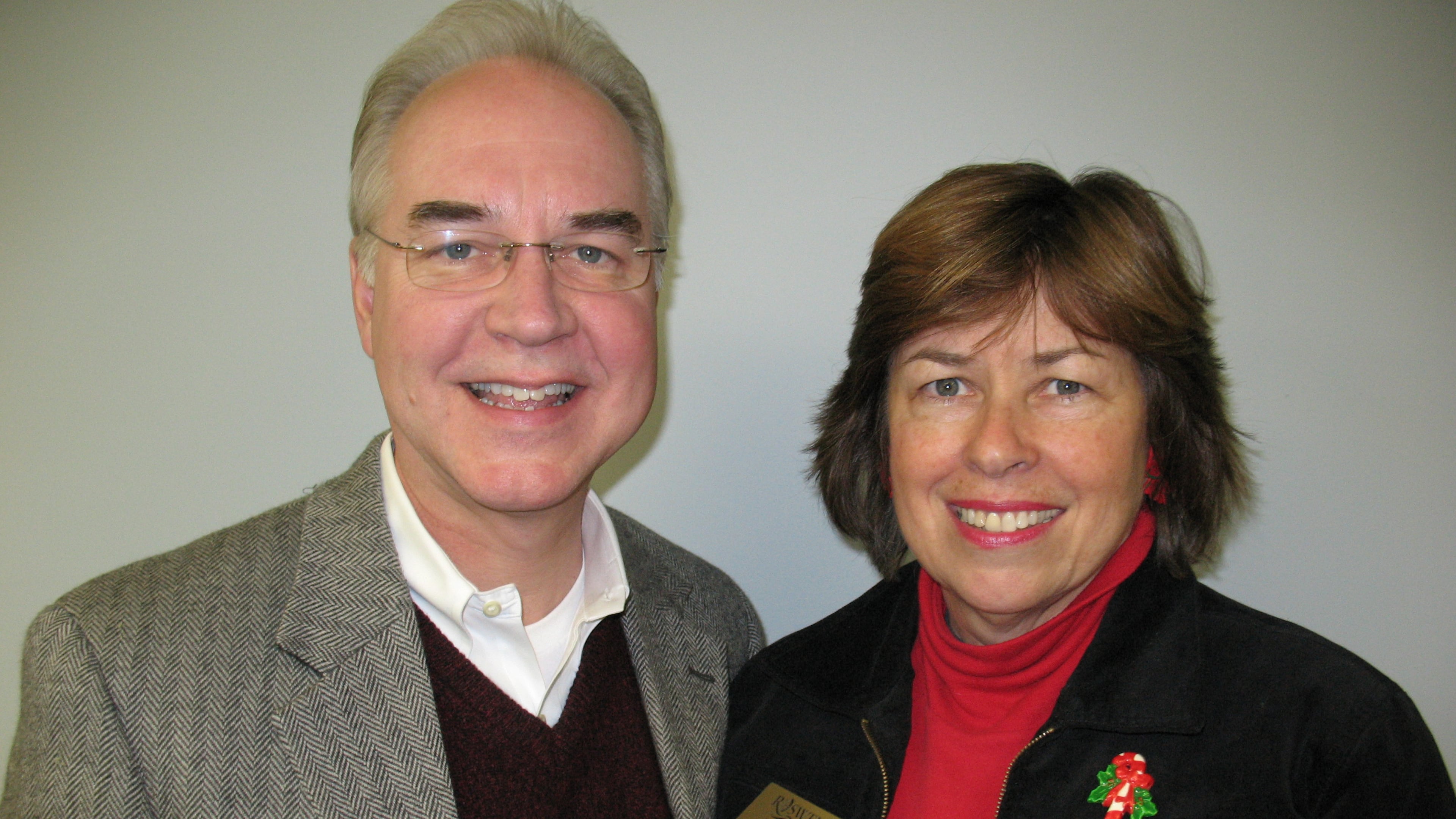 Tom Price, a former congressman and U.S. health secretary, and his wife, state Rep. Betty Price of Roswell.
