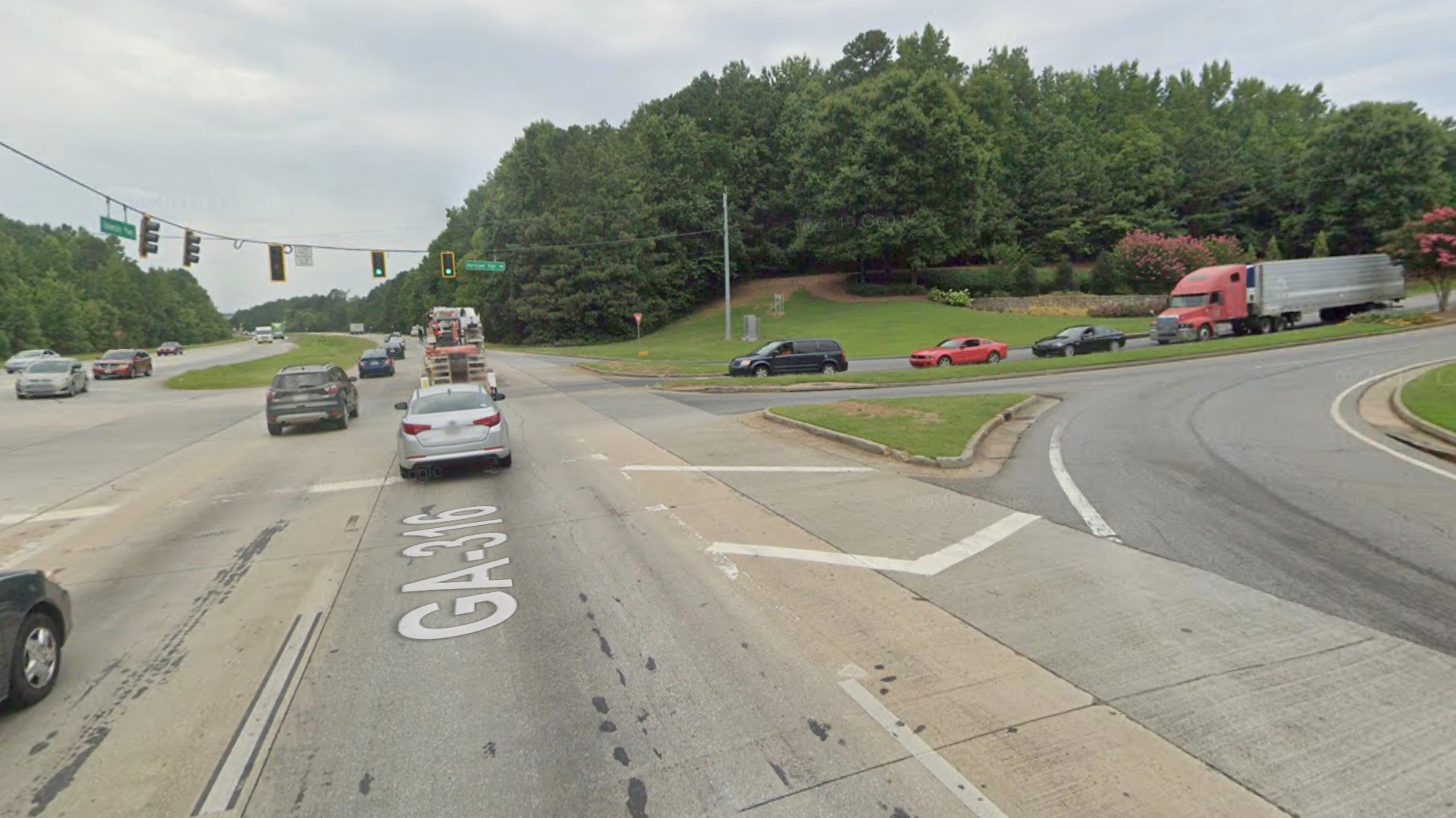 The Gwinnett Board of Commissioners recently agreed to partner with the Georgia Department of Transportation to fund the preliminary design of a grade-separated interchange on State Route 8 over State Route 316 in Dacula. (Google Maps)