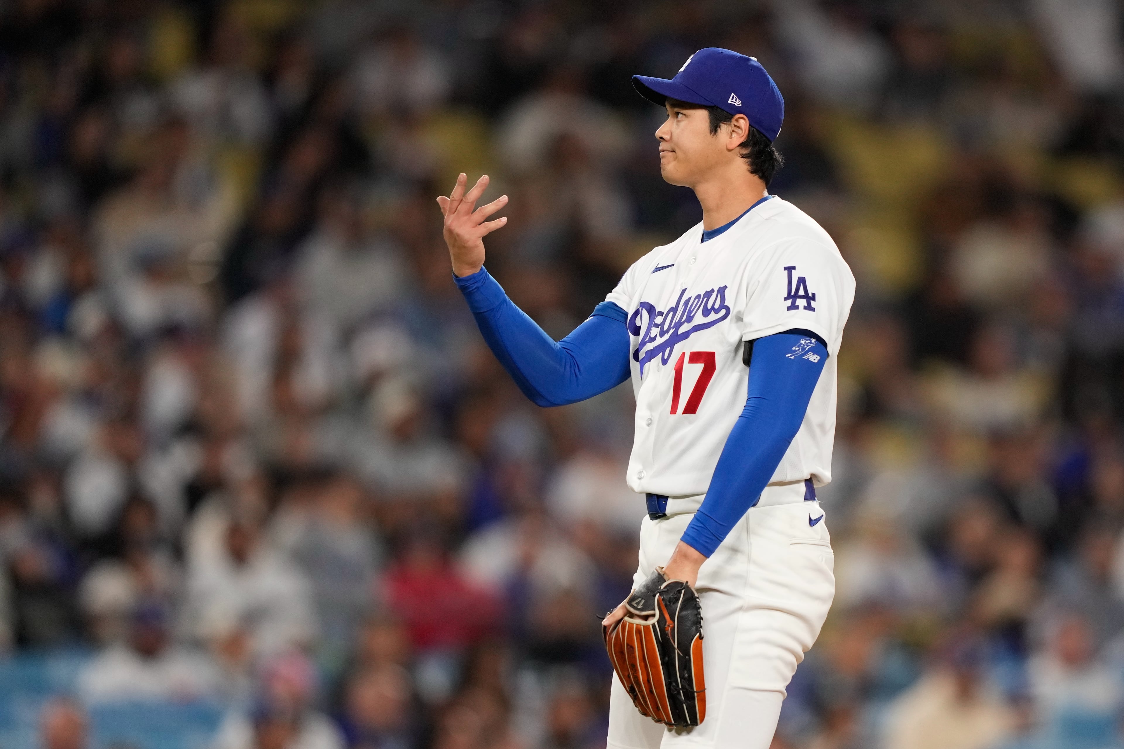 Shohei Ohtani, befuddled. (Mark J. Terrill/AP)
