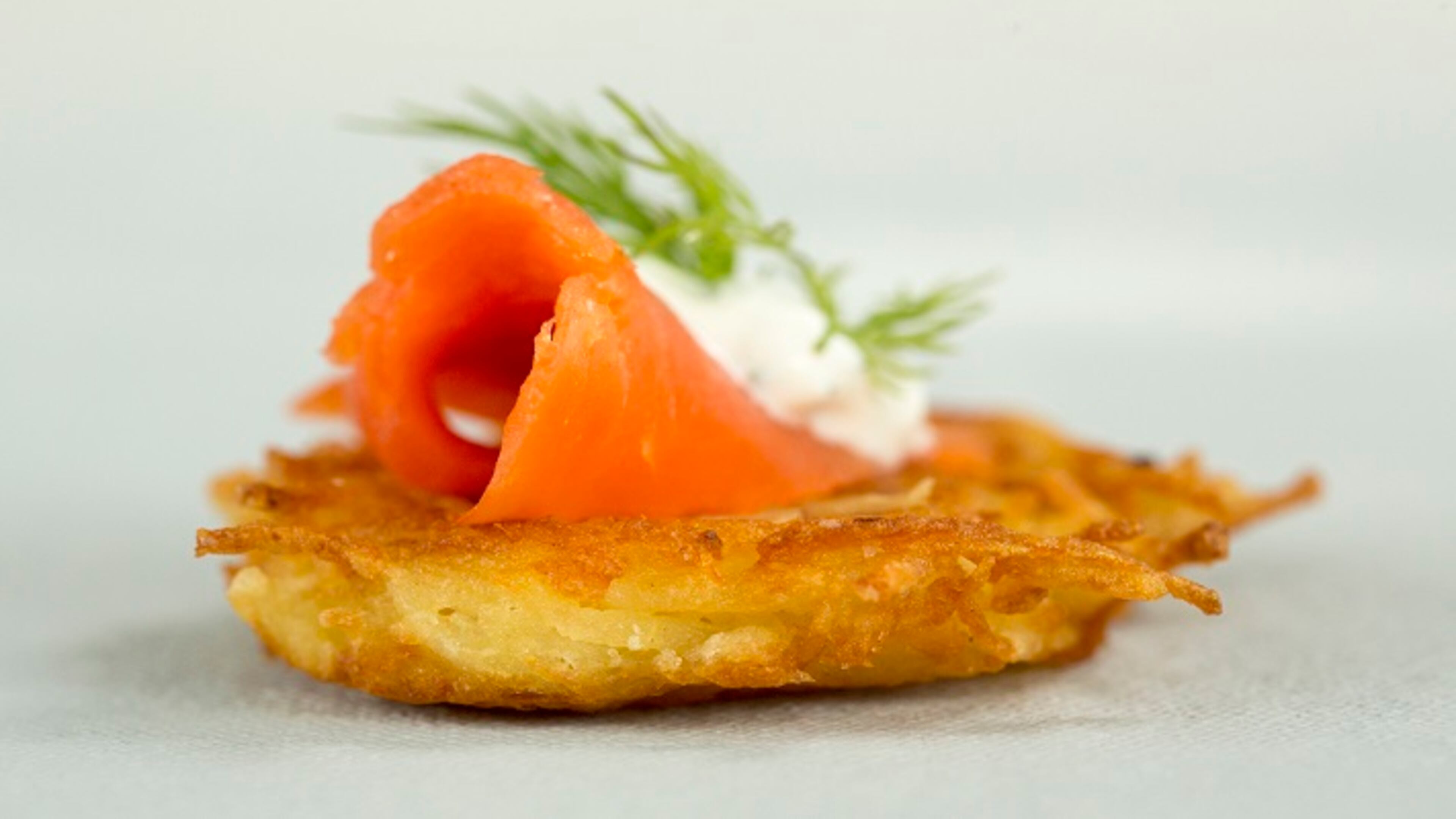 Smoked salmon with dill creme and potato pancakes. (Kathleen Galligan/Detroit Free Press/TNS)