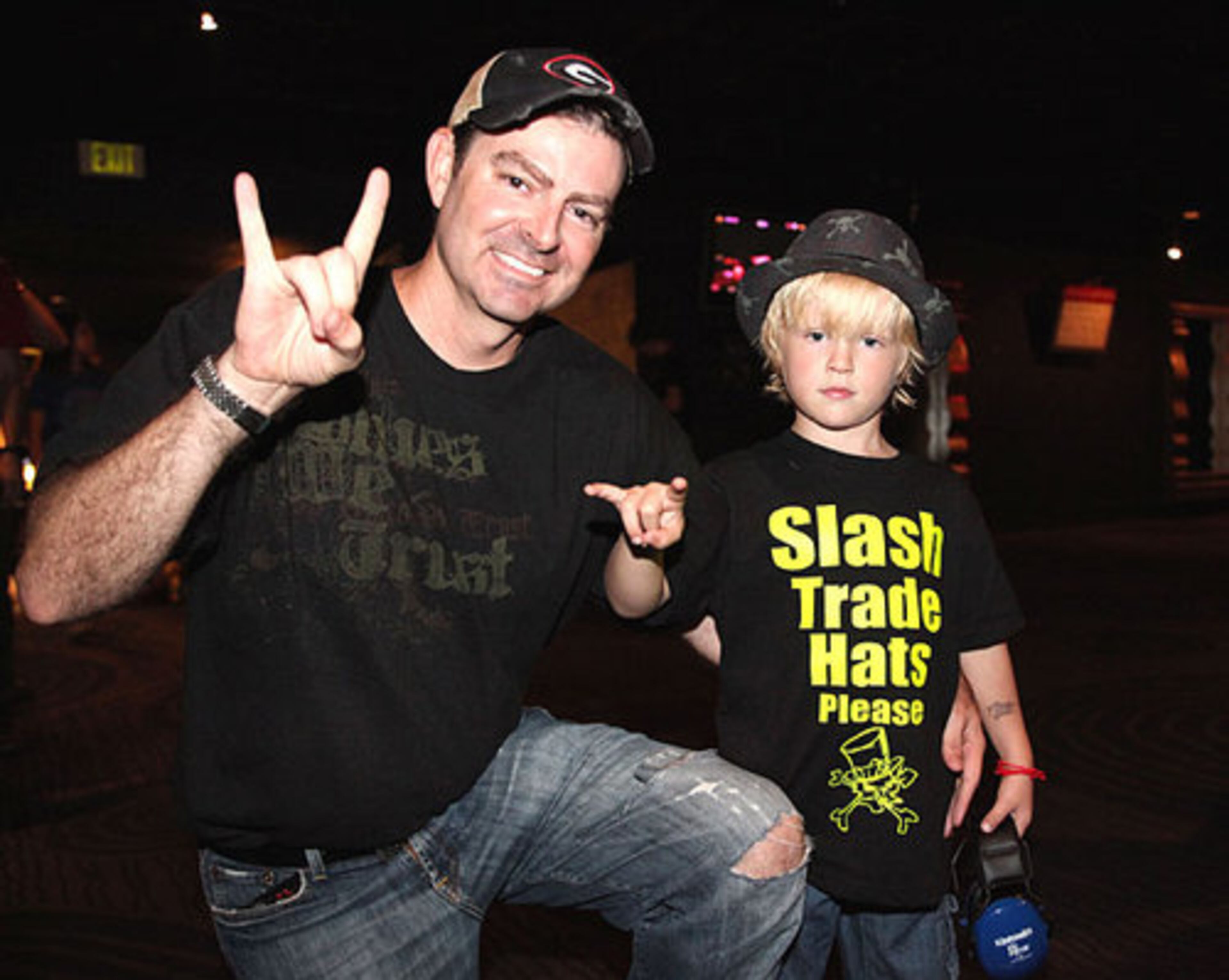 Dave Kasper brought his 4-year old son, Cooper, to his first concert.