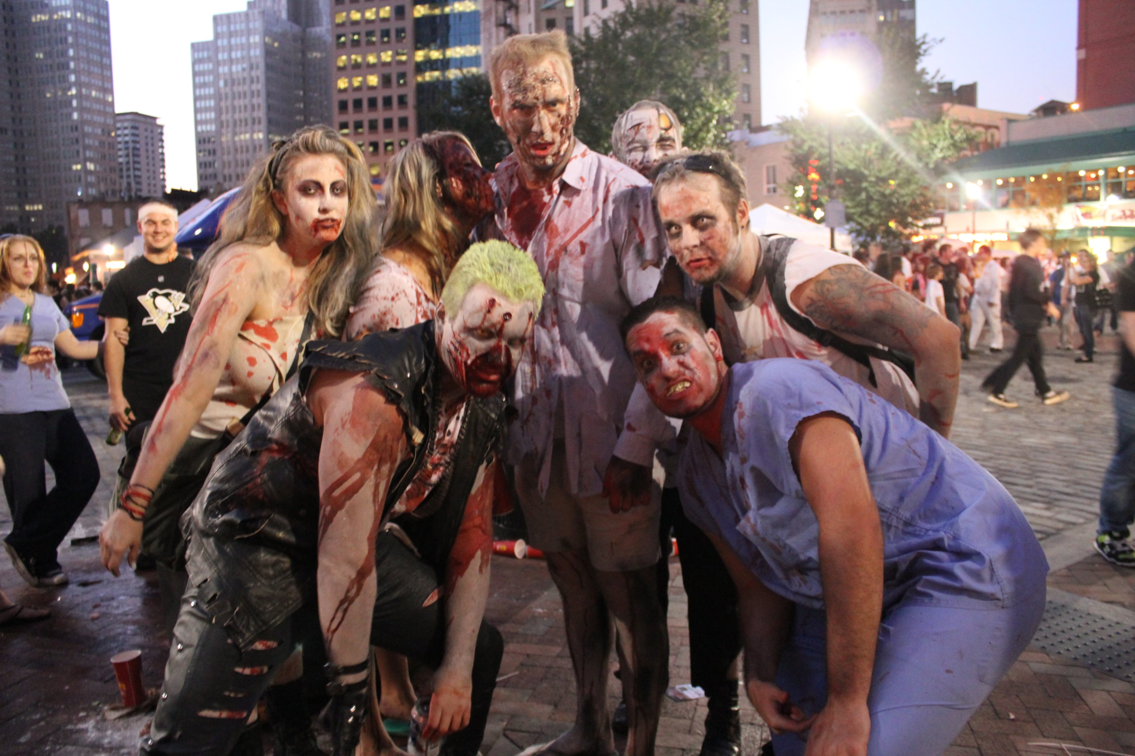 Wayne Walker, Lisa Jorce, Joel Redlinger, "Will Idol", Dustin Mihalko, and Misty Quest bring the party to the zombies.