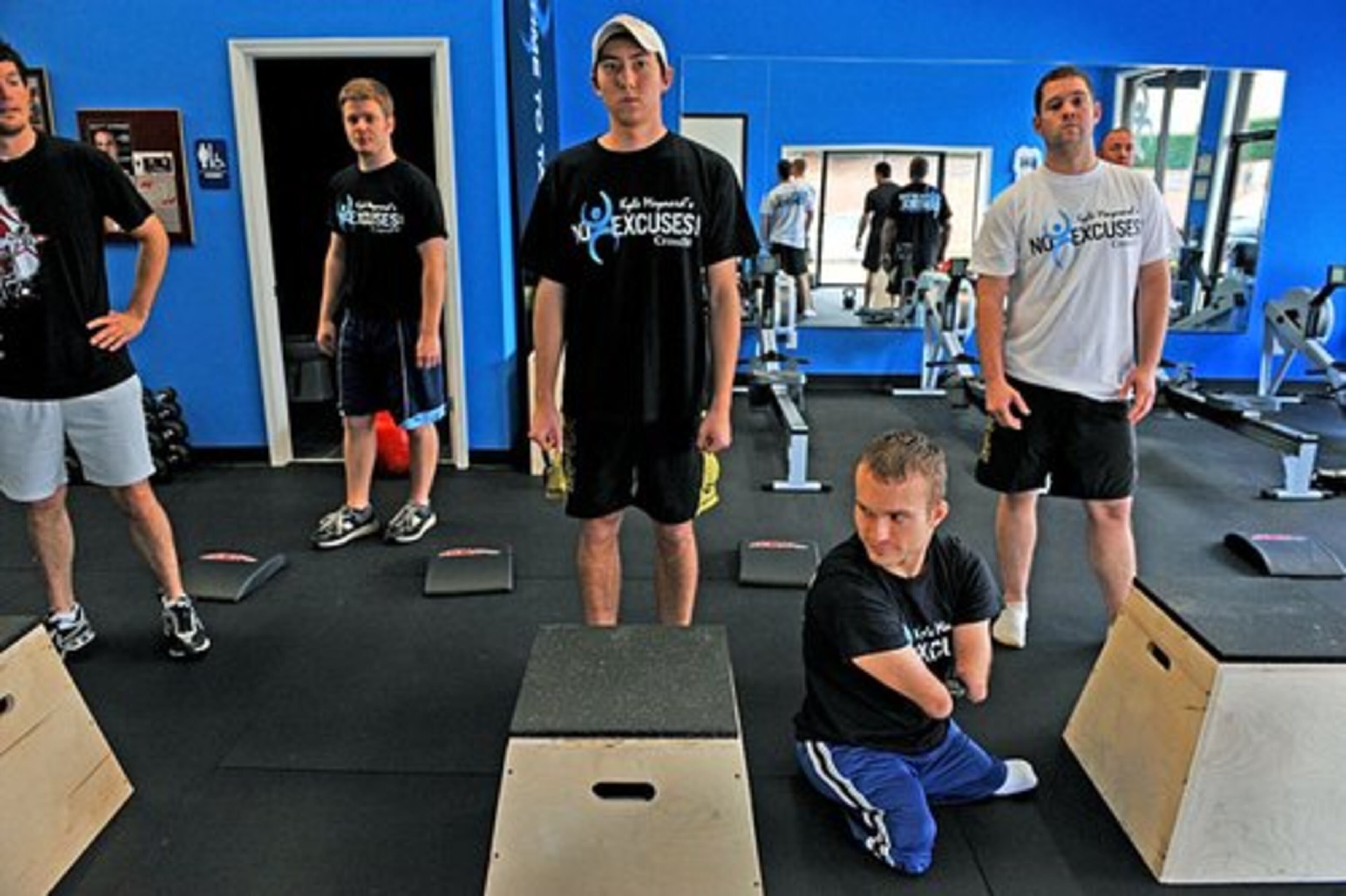 Maynard's gym is smaller than most. It doesn't have many machines. Instead the emphasis is on personalized training.