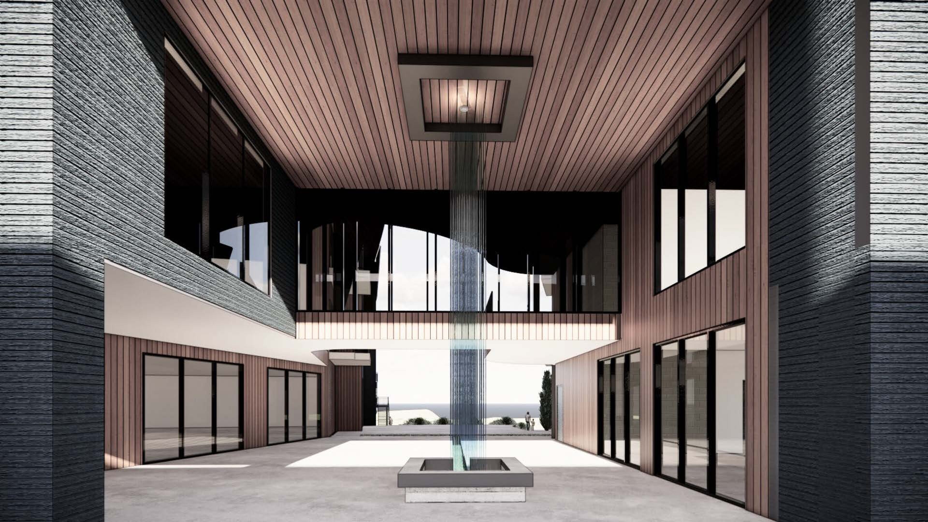 This is a rendering of a planned "aging-in-place" facility within Serenbe, a mixed-use district about 35 miles south of Atlanta. The facility was detailed in an April 2025 development of regional impact filing that laid out Serenbe's future expansion plans.