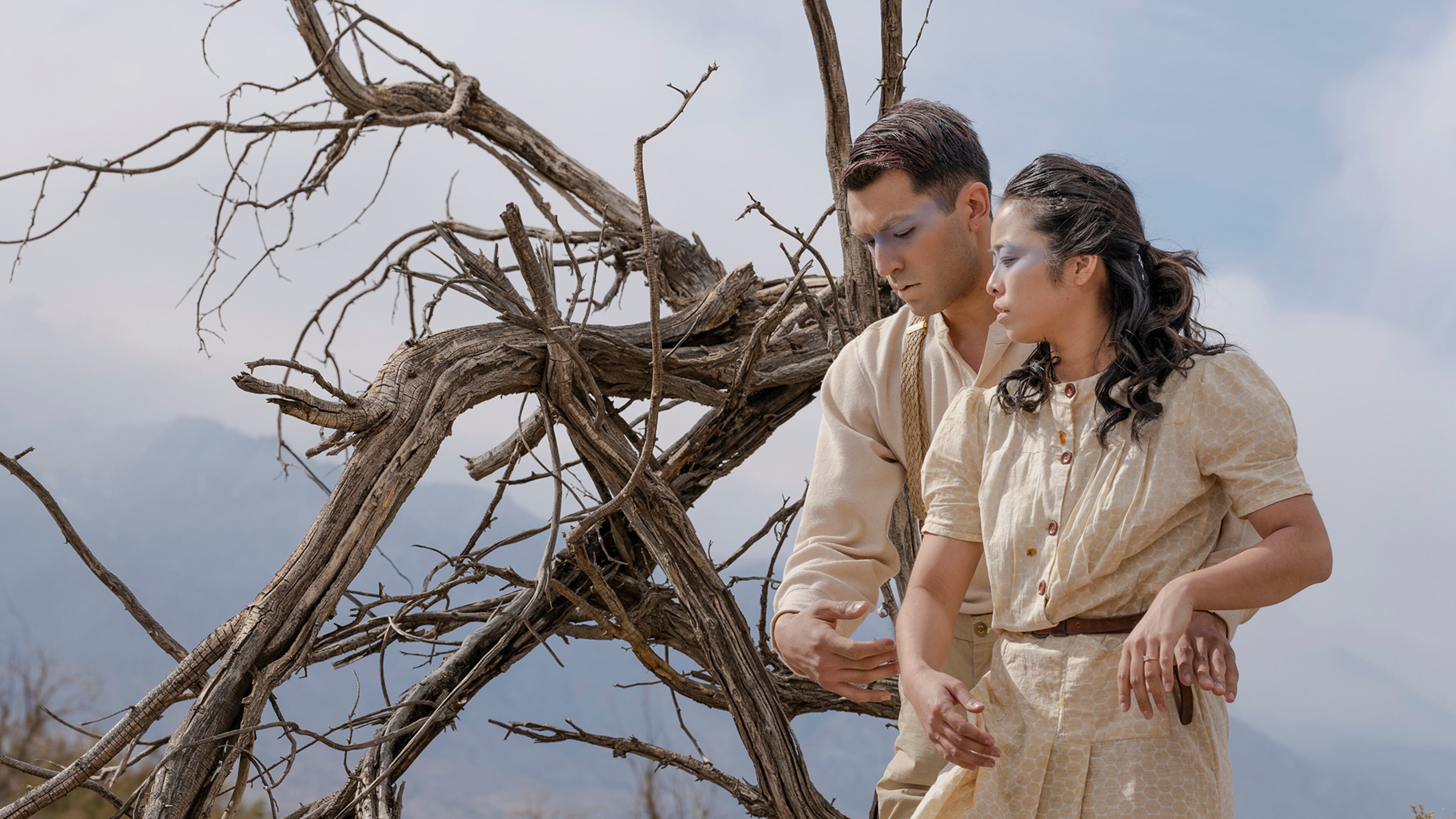 Lani Yamanaka and Erik Debono in "Out of the Dust," a dance film presented by Georgia Tech Arts and KAMBARA+ beginning Sept. 18.
(Courtesy of Miles Lassi)