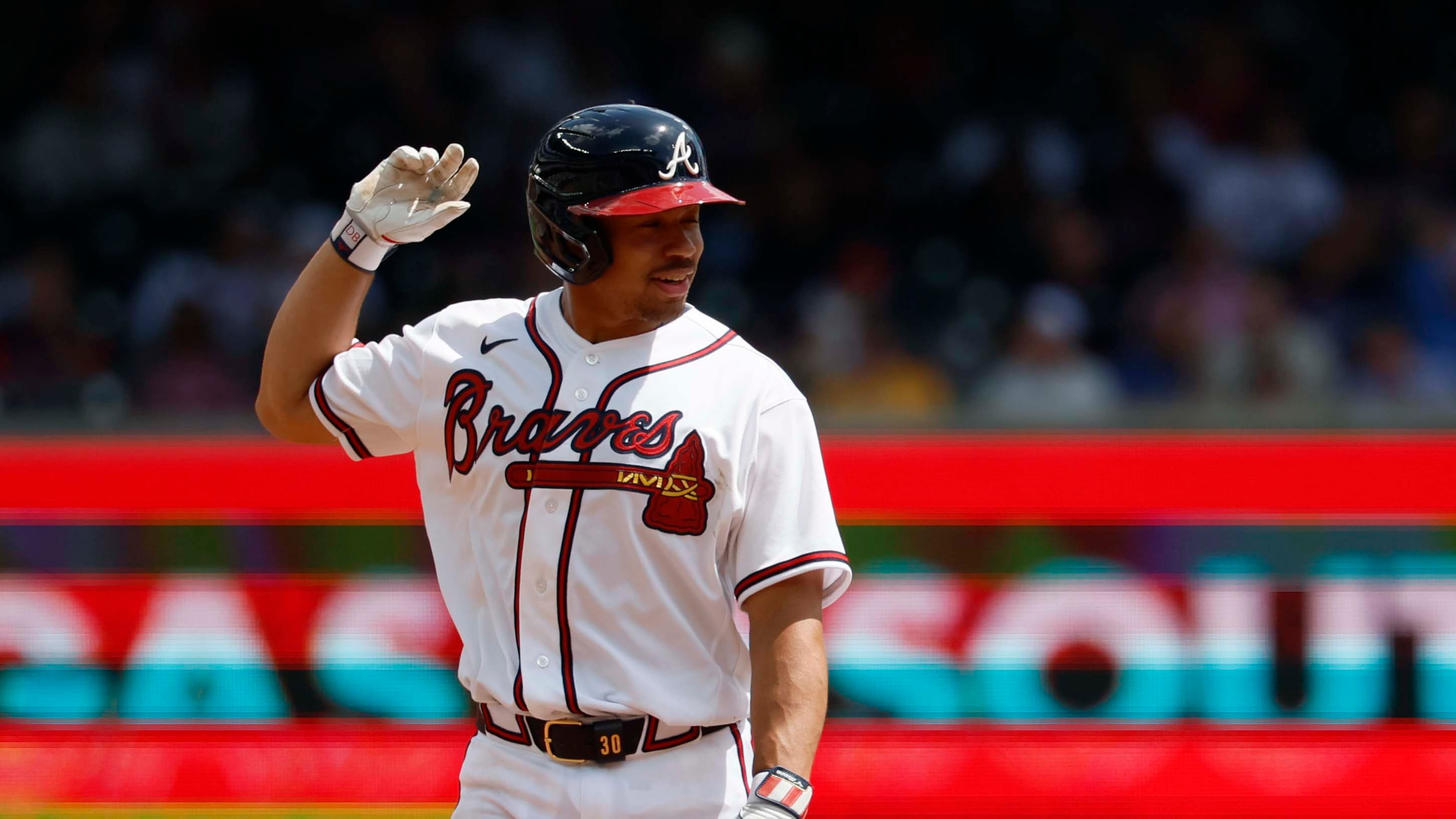 Atlanta Braves' Drake Baldwin was hitting .303 with an OPS of .932 before the injury. (Miguel Martinez/AJC)