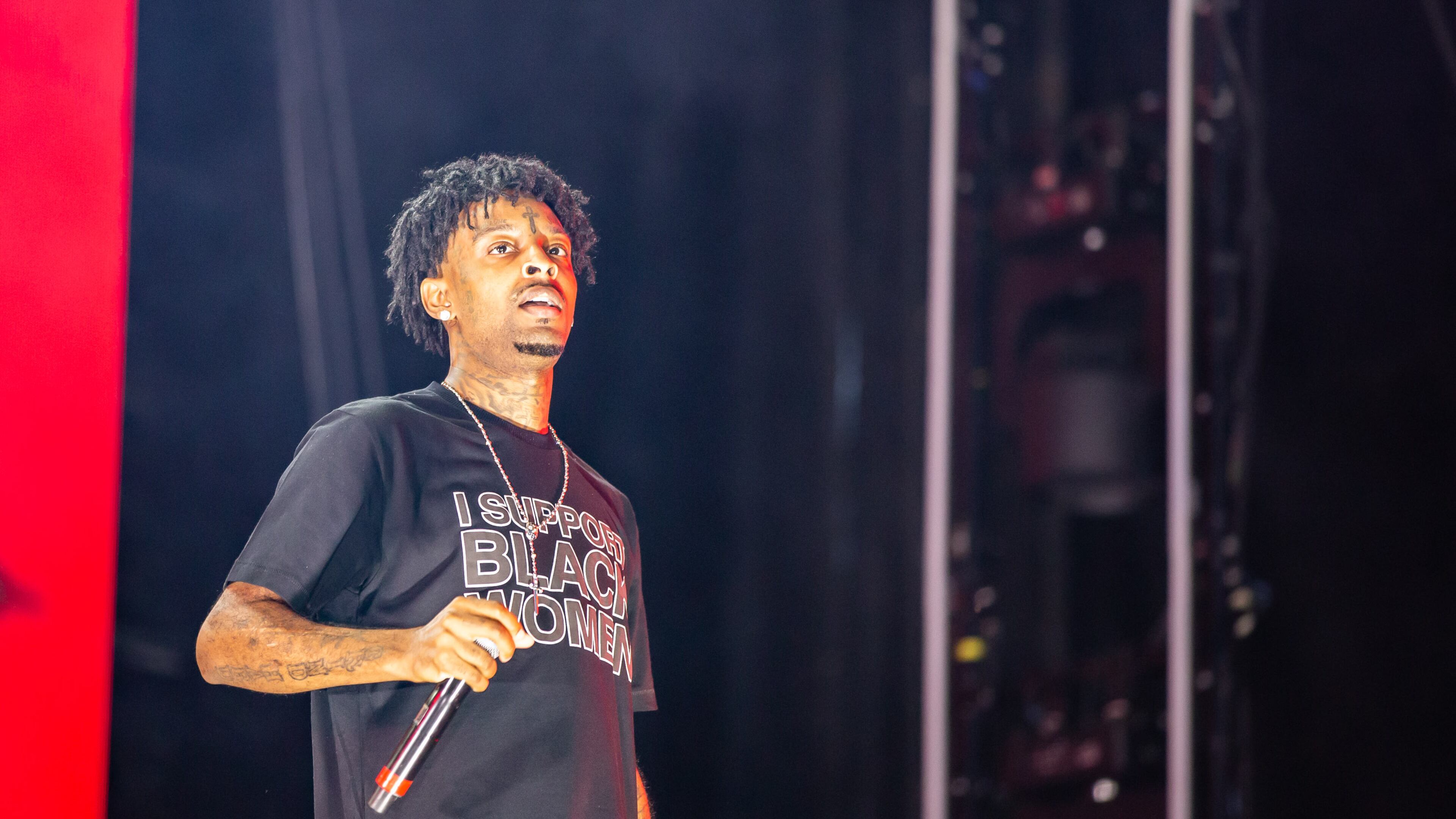 21 Savage performs at Music Midtown on Sept. 18.