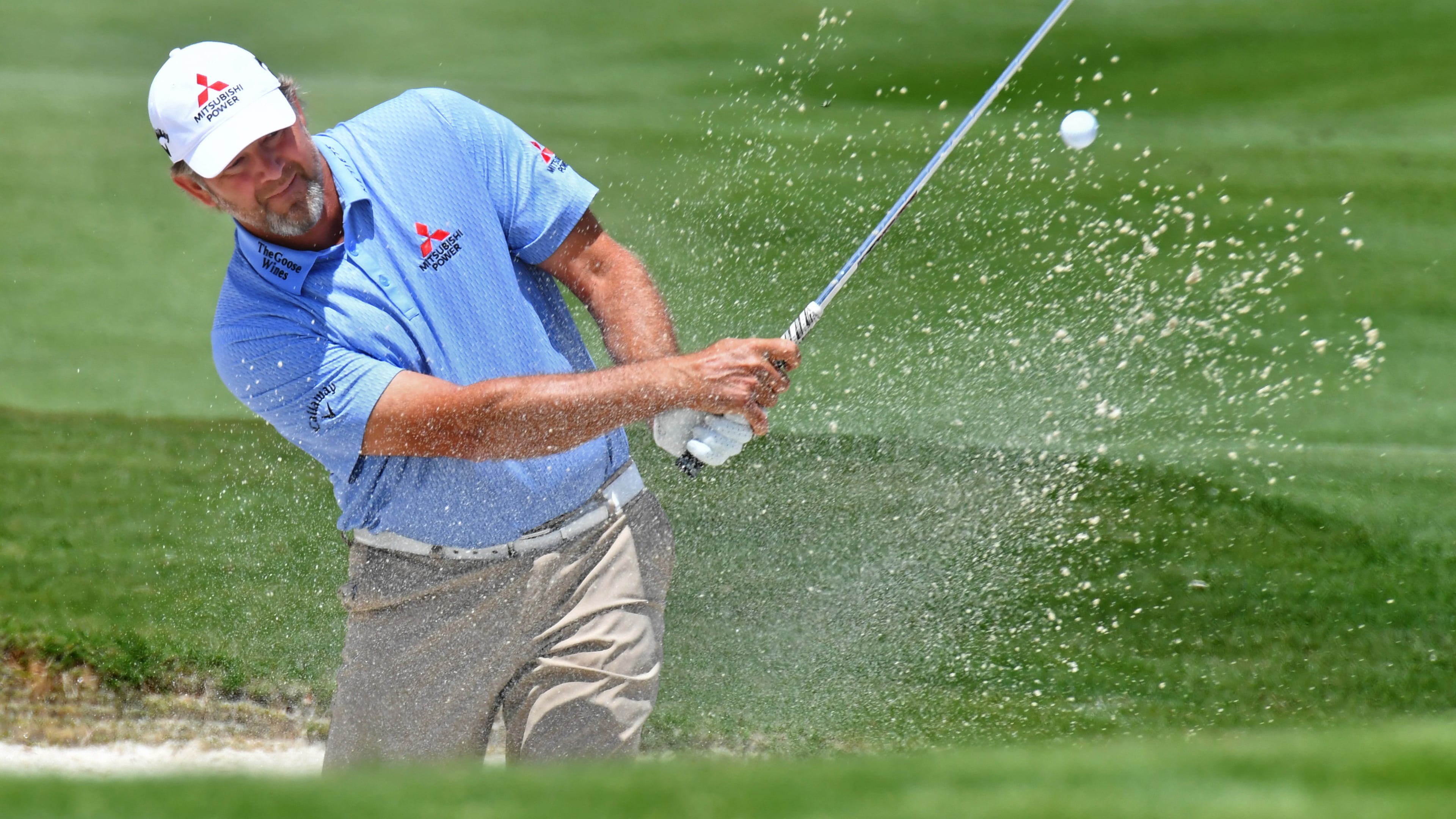 Retief Goosen brings plenty of good vibes to Sugarloaf, even though his two visits as a senior have not been exemplary, most recently a tie for 35th in 2021. (Hyosub Shin / Hyosub.Shin@ajc.com)