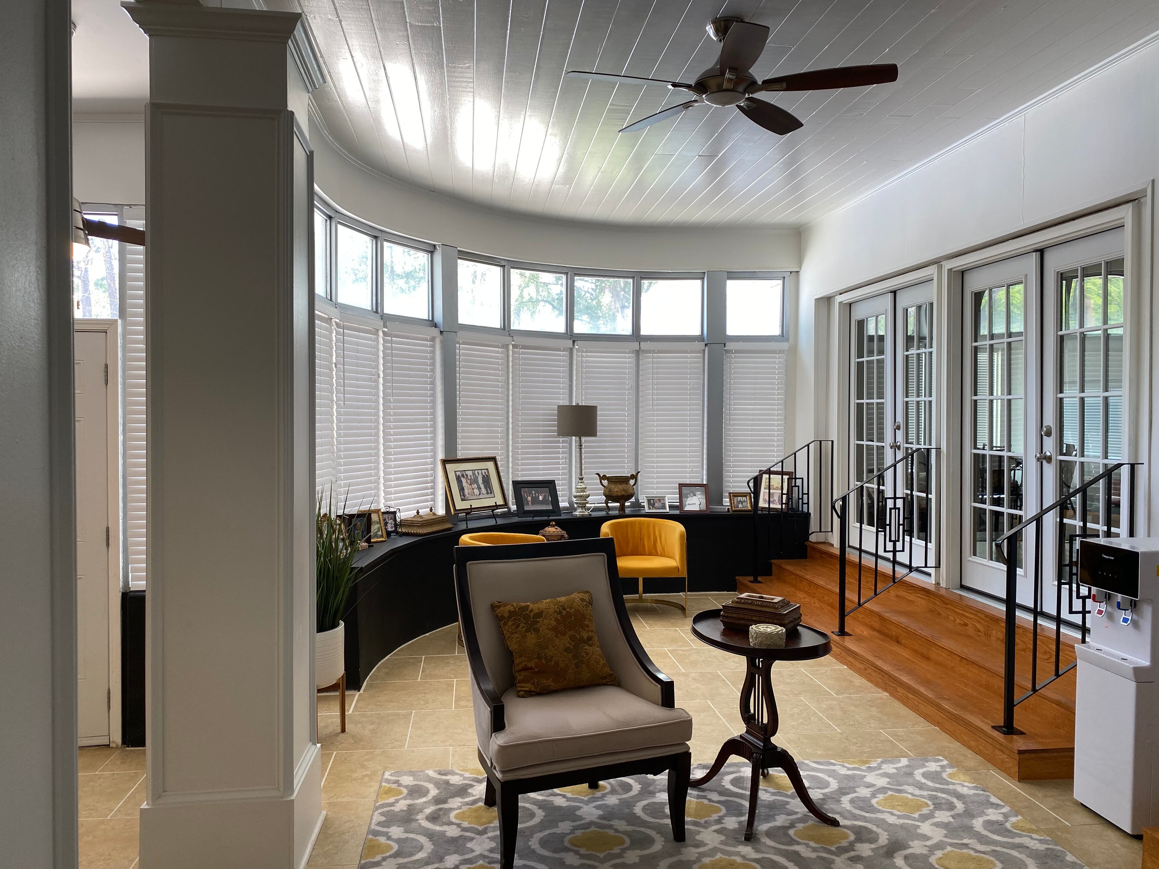 Karen Waldon bought her single story home in Waycross in 2017 with plans to renovate it for retirement. The sunroom is adjacent to the backyard and creates the ideal indoor/outdoor space.