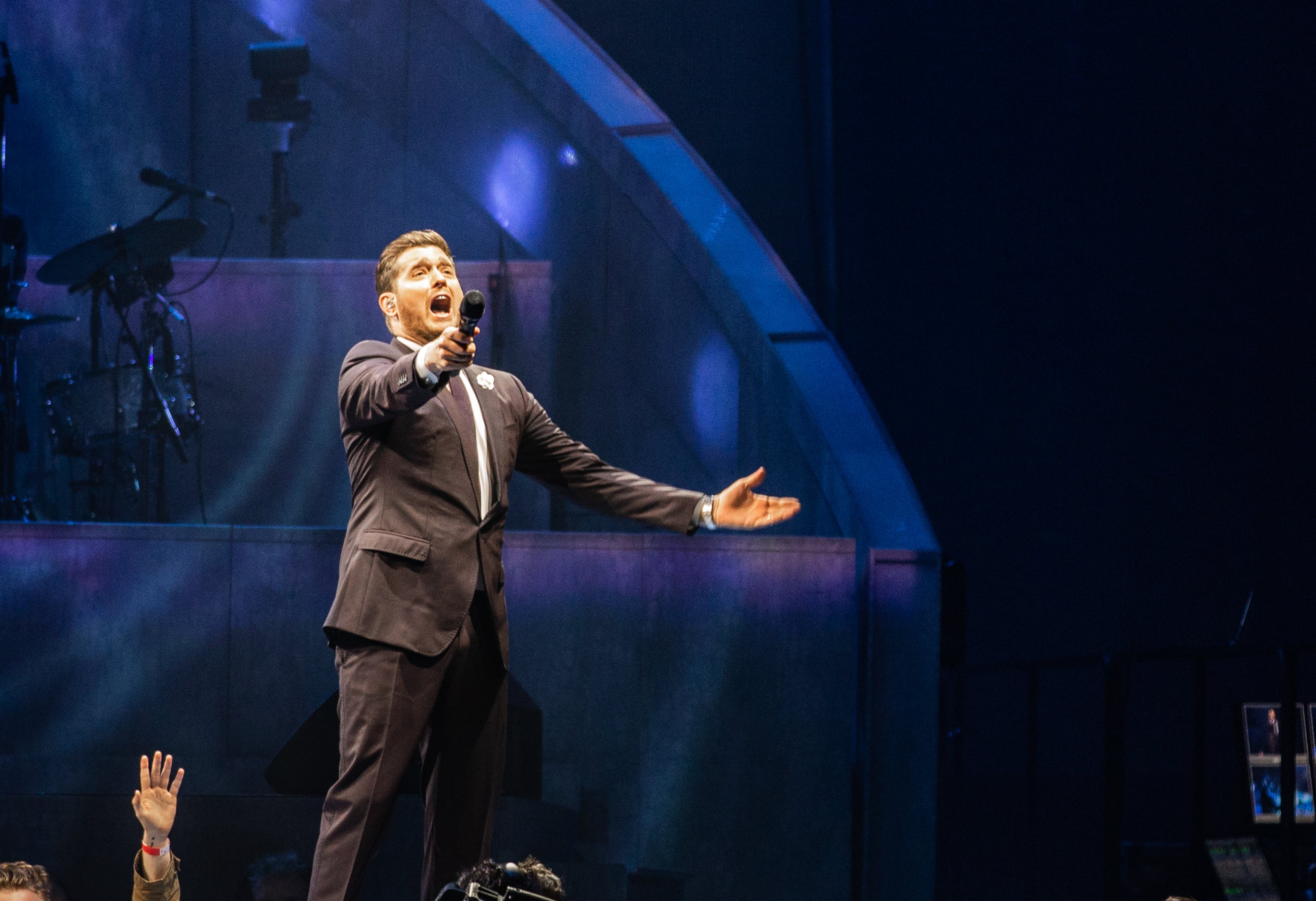 Michael Buble performed to a sold-out crowd at Infinite Energy Arena in Duluth on Feb. 17, 2019. It was his first appearance in Atlanta since 2013. Buble will be on tour until November 2019. Photo: Ryan Fleisher/Special to the AJC