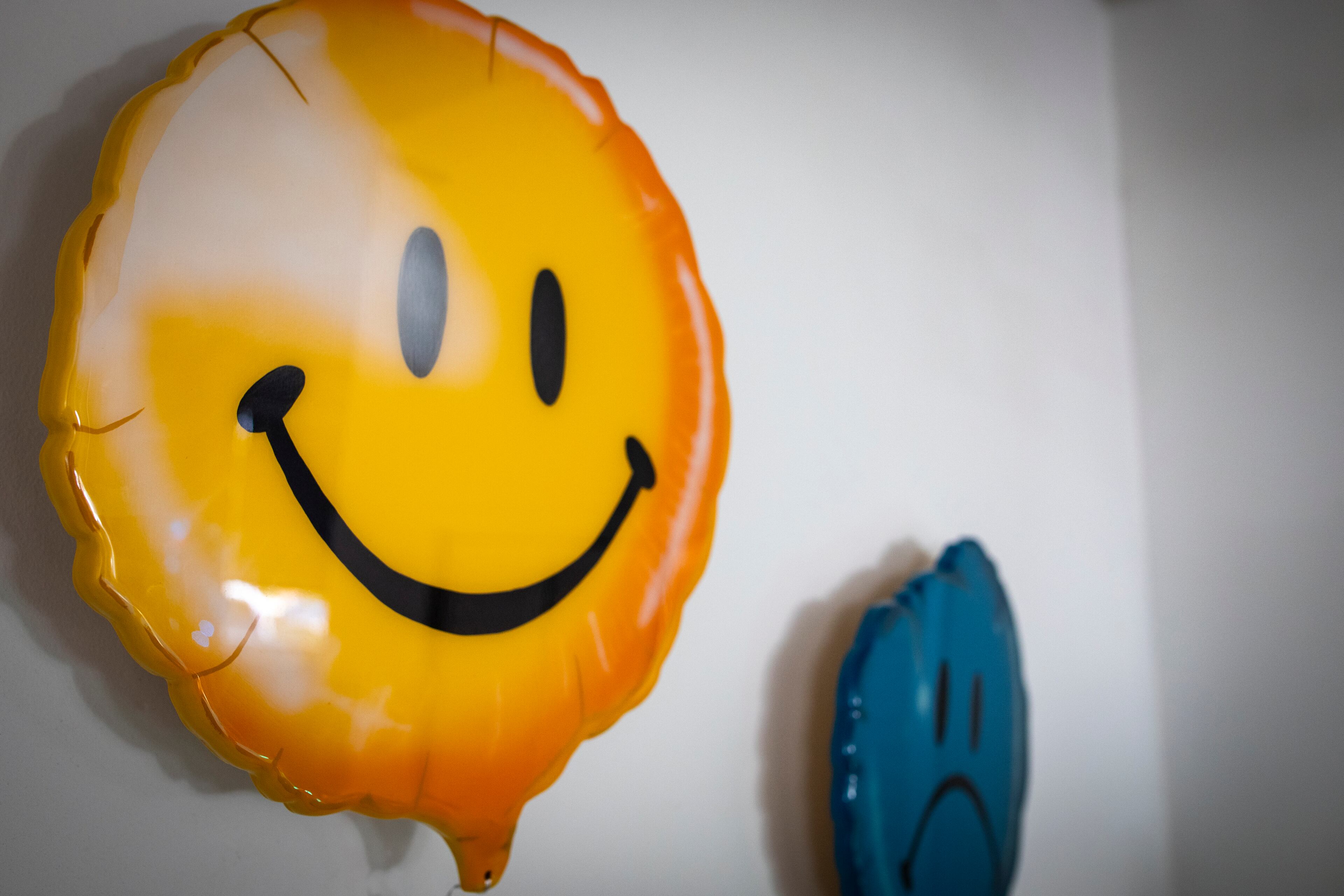 “I put smiles on faces,” Lyss says. Sometimes he puts them on walls, too.