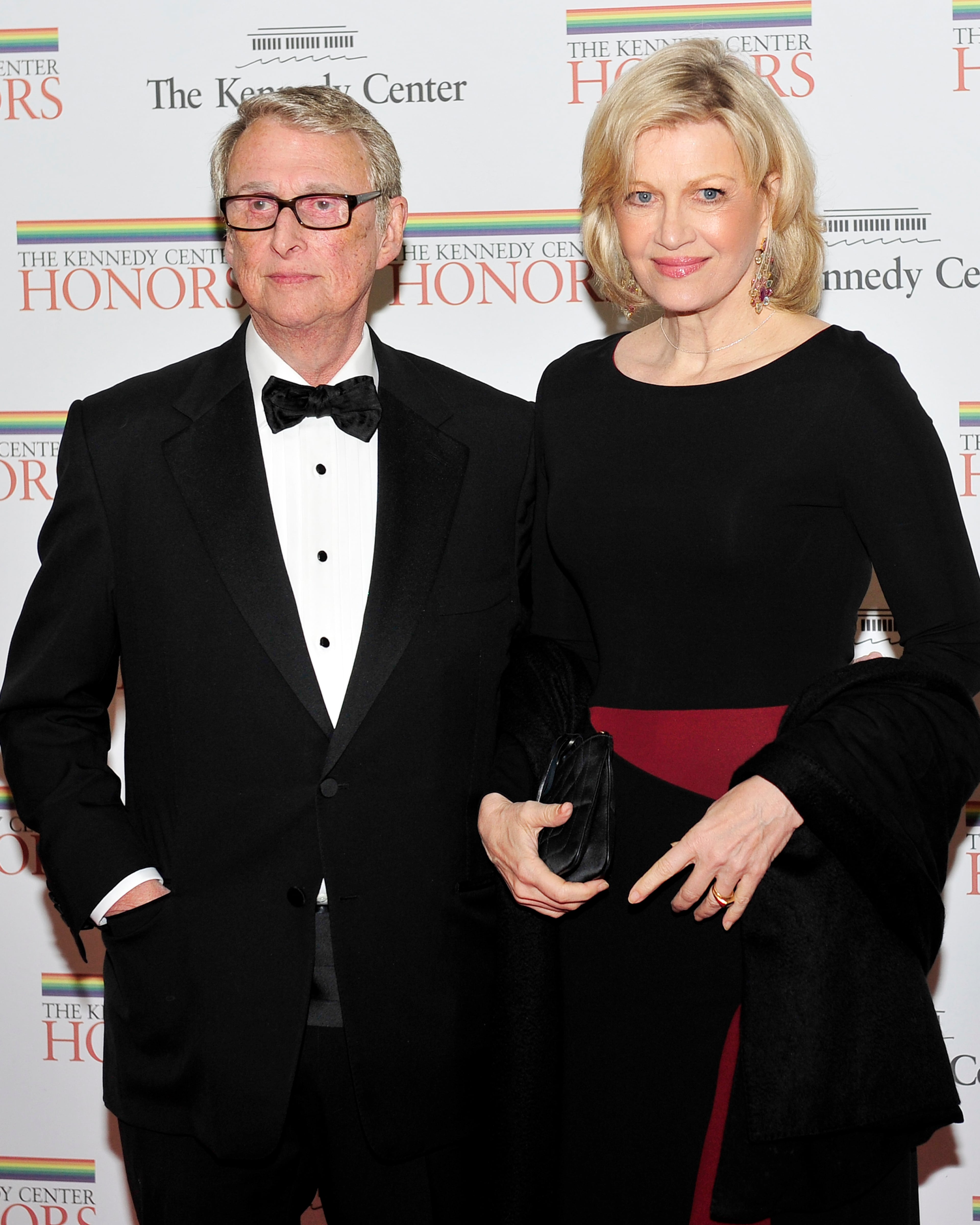 Mike Nichols and Diane Sawyer arrive for the formal Artist's Dinner honoring the recipients of the 2011 Kennedy Center Honors hosted by United States Secretary of State Hillary Rodham Clinton at the U.S. Department of State on December 3, 2011 in Washington, DC. (Photo by Ron Sachs-Pool/Getty Images)
