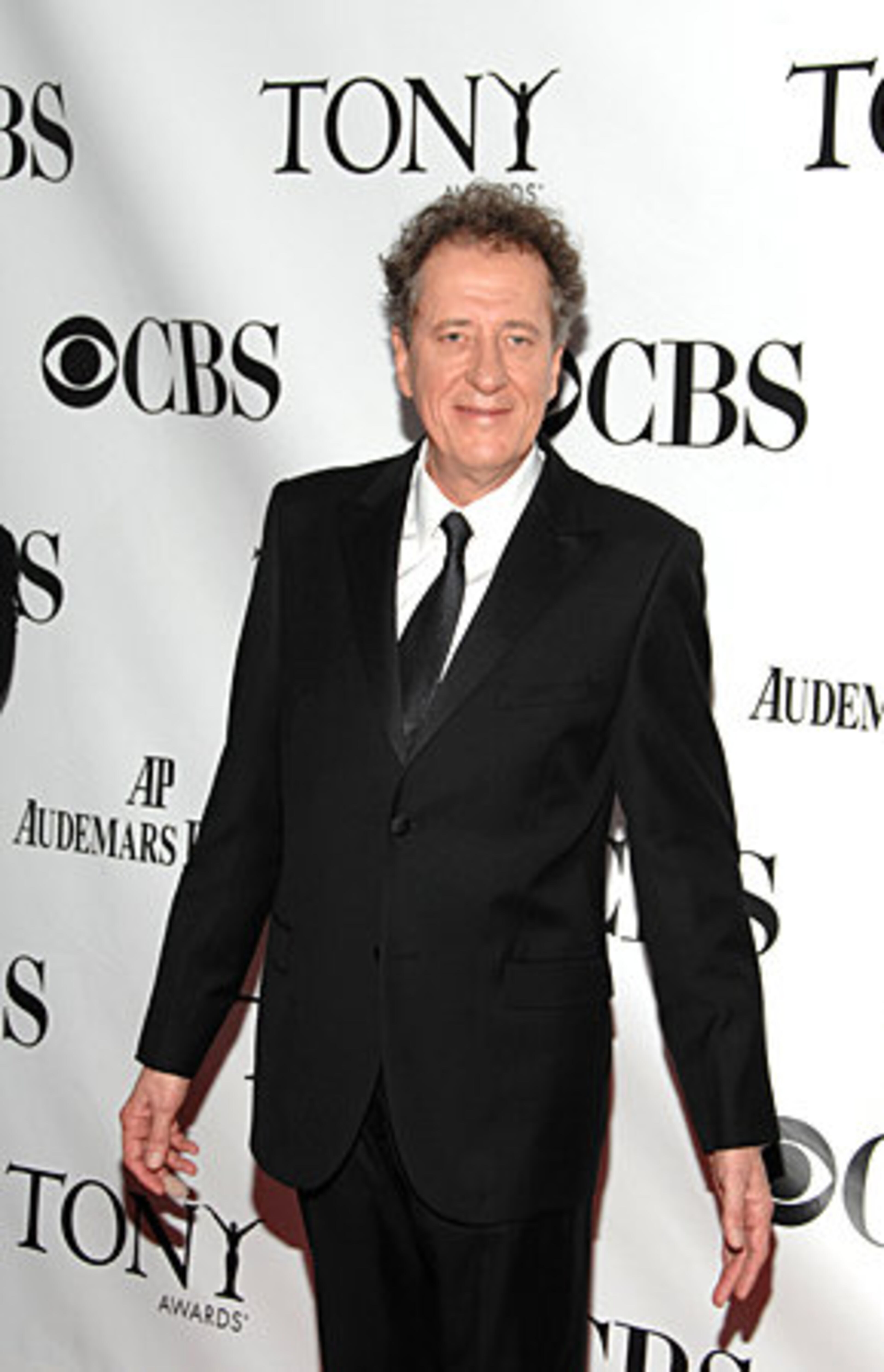 Actor Geoffrey Rush arrives.