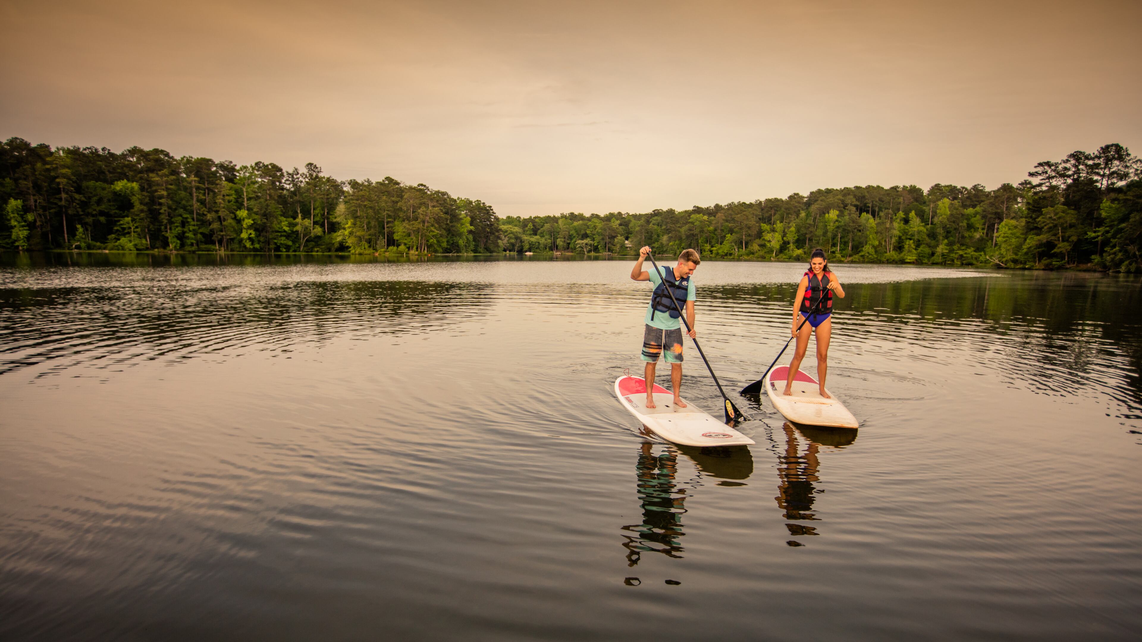 Paddleboard, kayak and boat on the 650-acre lake at High Falls State Park, one of Georgia's premier fishing destinations. (Courtesy of the Georgia Department of Natural Resources)