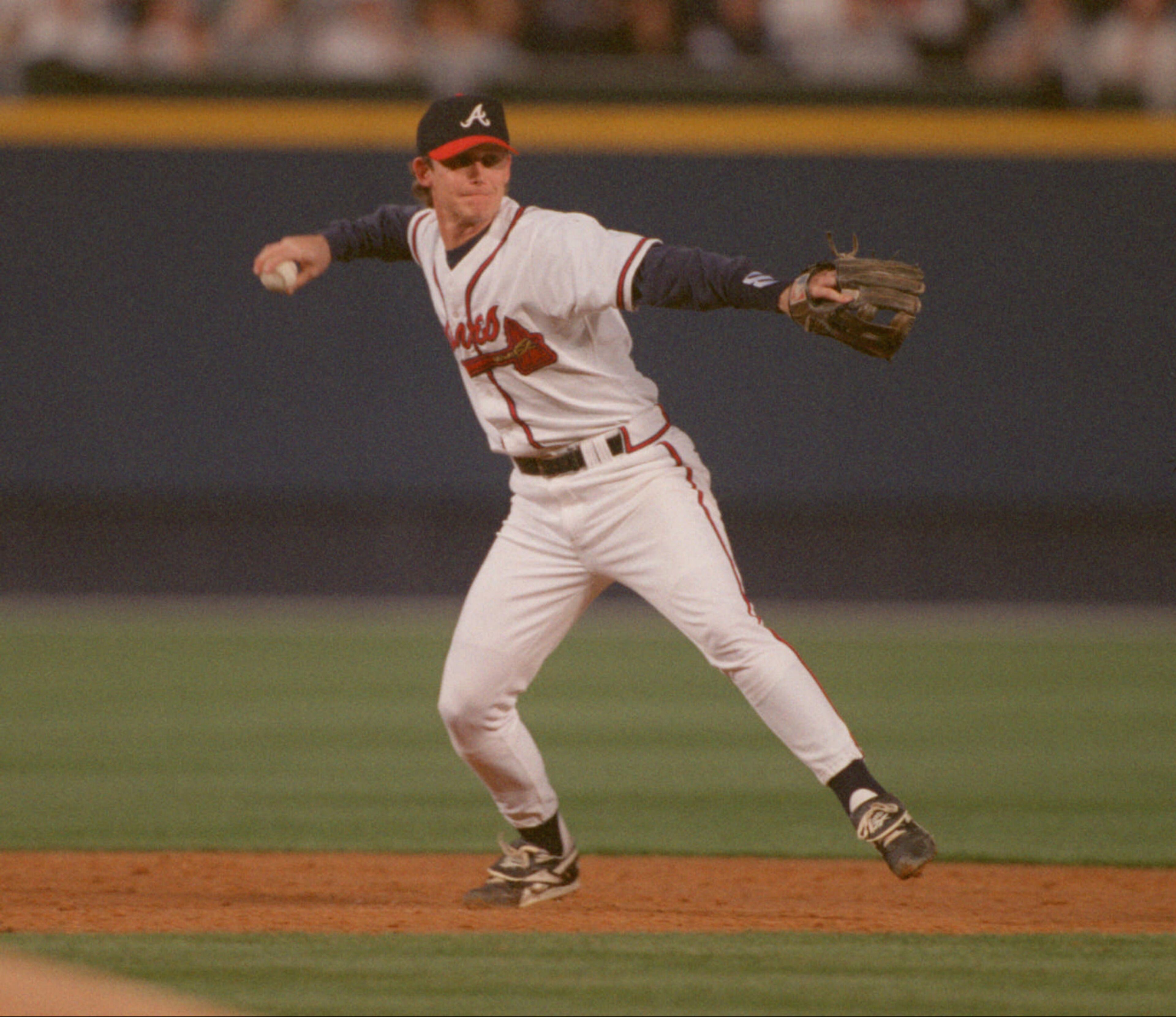 970514 ATLANTA, GA: BRAVES VS. MARLINS - Jeff Blauser at Turner Field in Atlanta, Georgia. (PHOTO BY RICH MAHAN/STAFF)