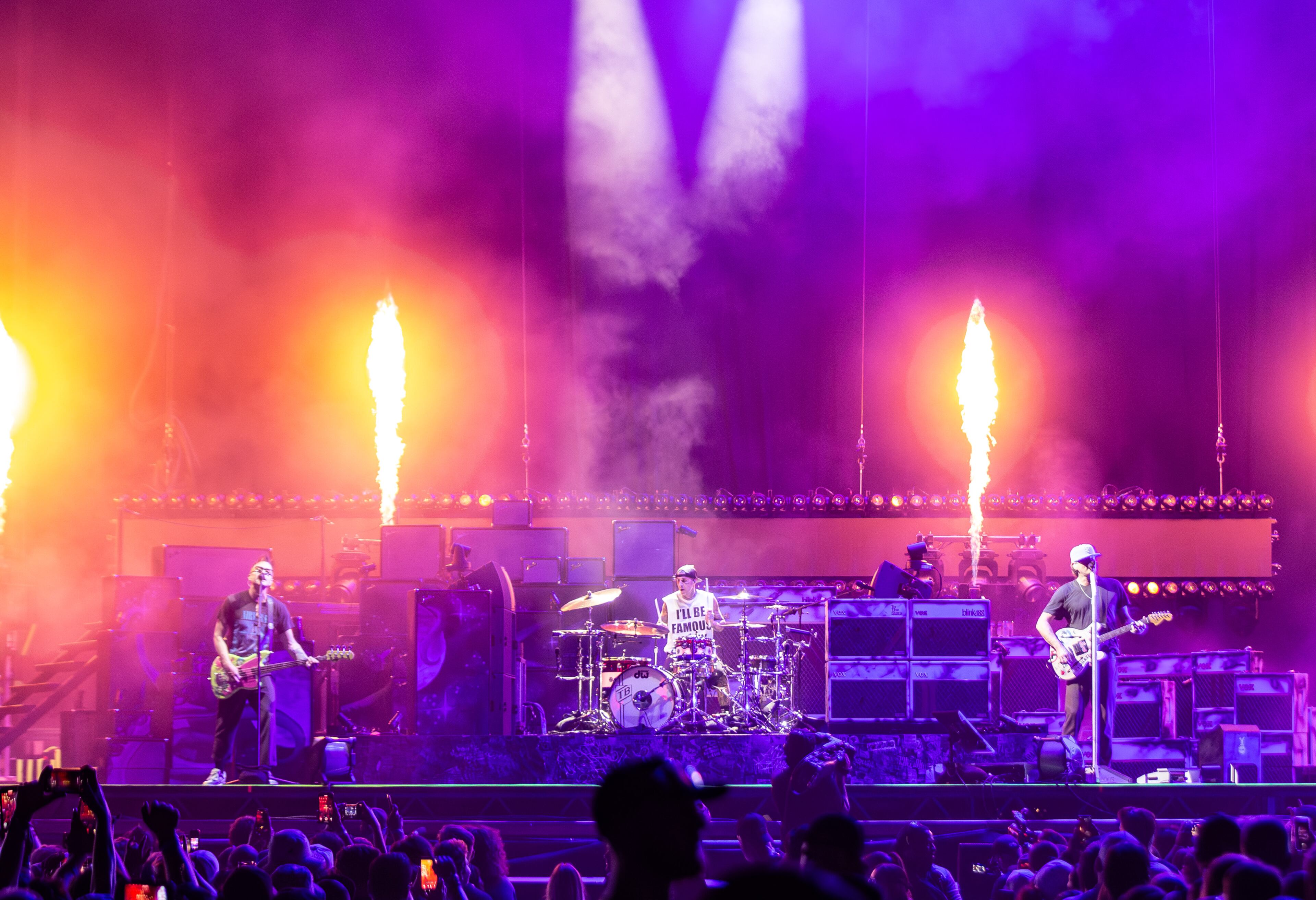 Atlanta, Ga. — Headliners Blink-182 closed out 2025’s Shaky Knees on Sunday, Sept. 21, with a two-hour onslaught of hits for a packed Piedmont Park. (RYAN FLEISHER FOR THE ATLANTA JOURNAL-CONSTITUTION)