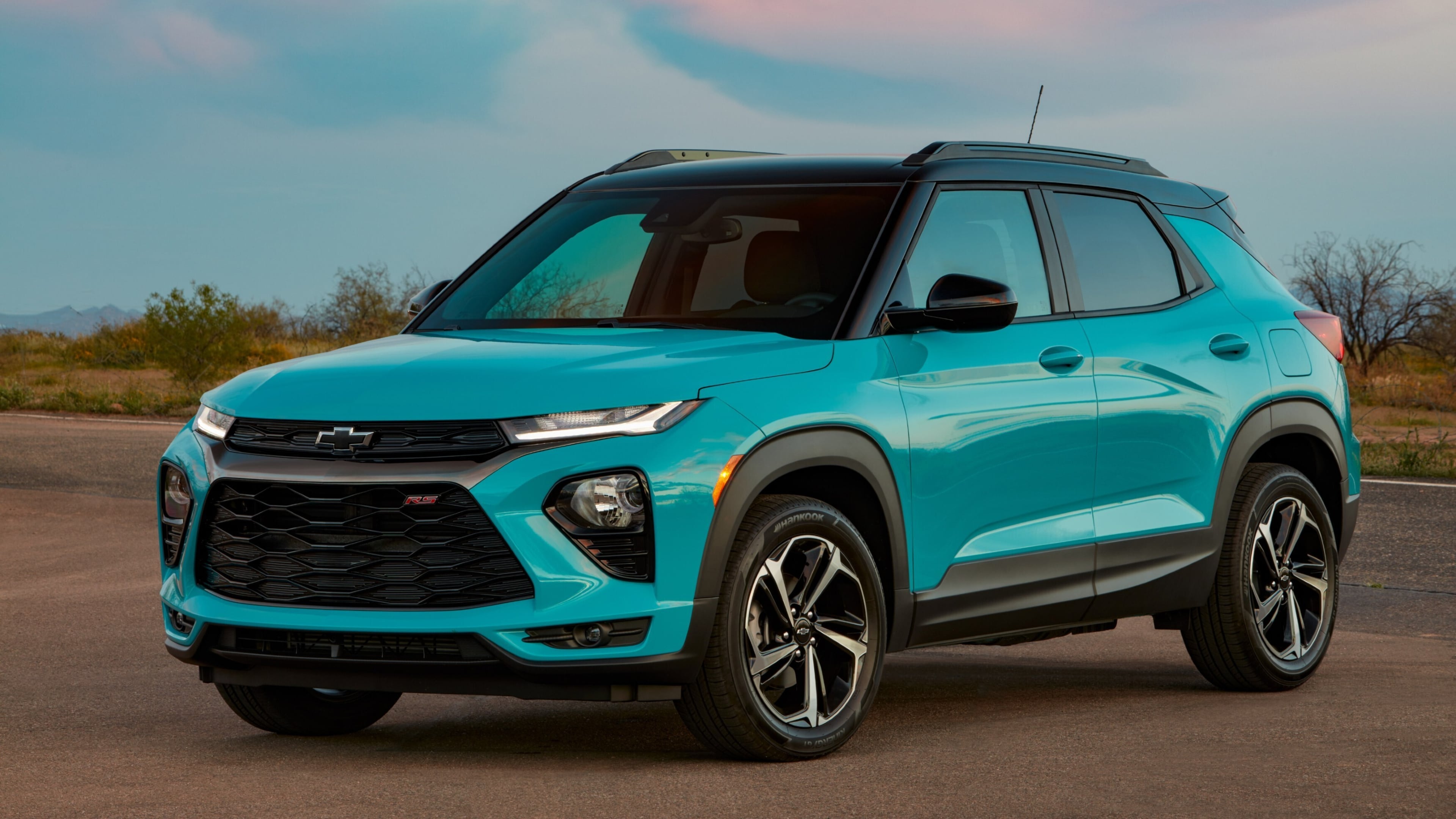 This photo provided by Chevrolet shows the 2022 Trailblazer. The Trailblazer is a little Chevy SUV with a distinctive look and a roomy interior. (Courtesy of General Motors via AP)