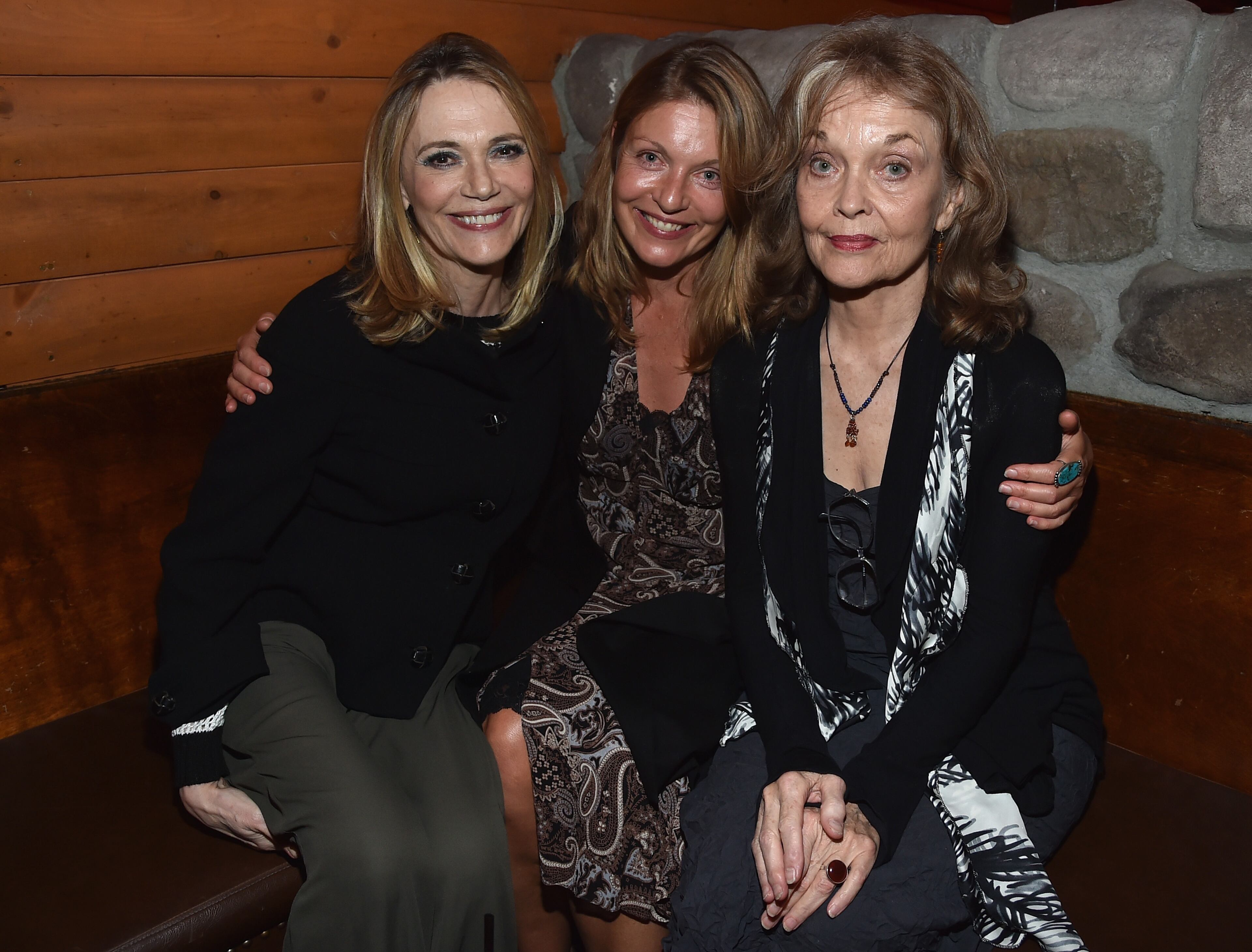 LOS ANGELES, CA - JULY 16: Actors Peggy Lipton, Sheryl Lee and Grace Zabriskie attend the after party for The American Film Institute Presents "Twin Peaks-The Entire Mystery" Blu-Ray/DVD release at Bigfoot Lodge on July 16, 2014 in Los Angeles, California. (Photo by Alberto E. Rodriguez/Getty Images)