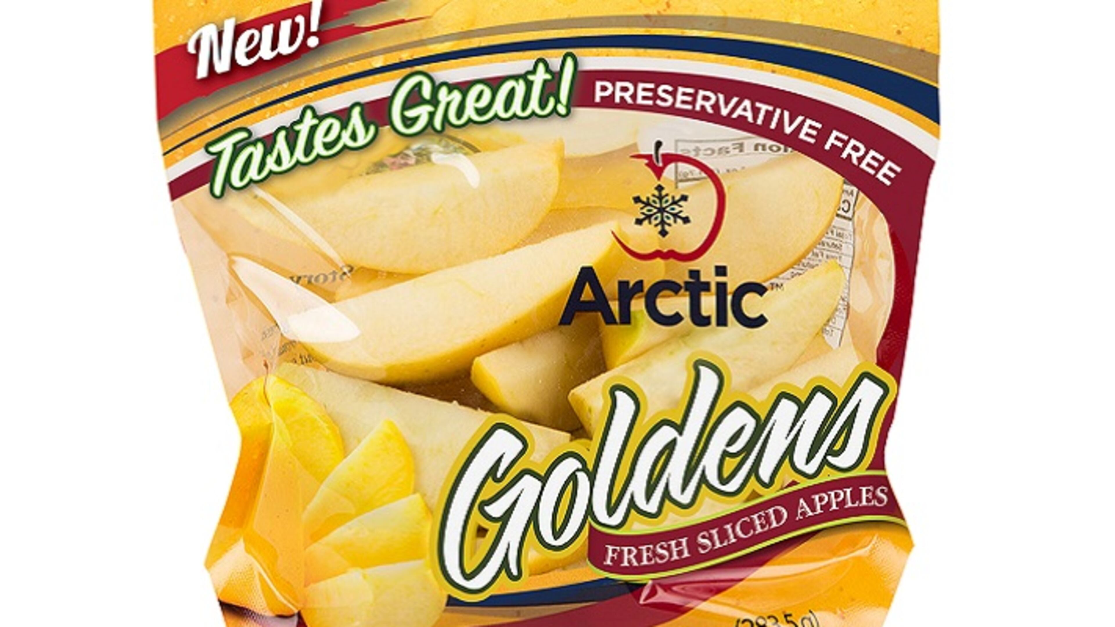 Arctic golden delicious apples are being sold in the Midwest. The apple has been genetically engineered to prevent browning. (Okanagan Specialty Fruits)