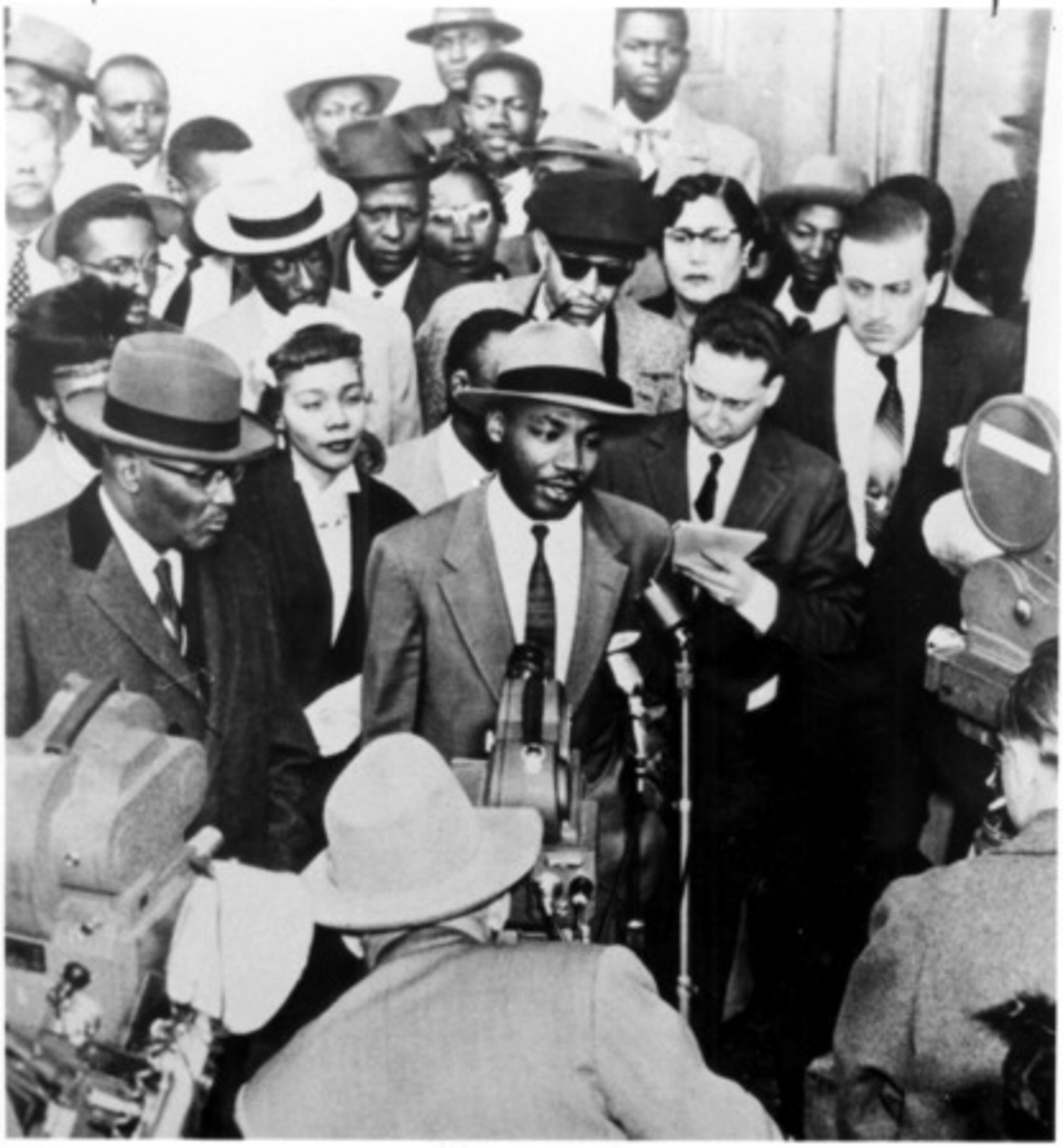 The group told Eisenhower that court-ordered suspension of school integration at Little Rock, Ark., "has shocked and outraged Negro citizens and millions of their fellow Americans."