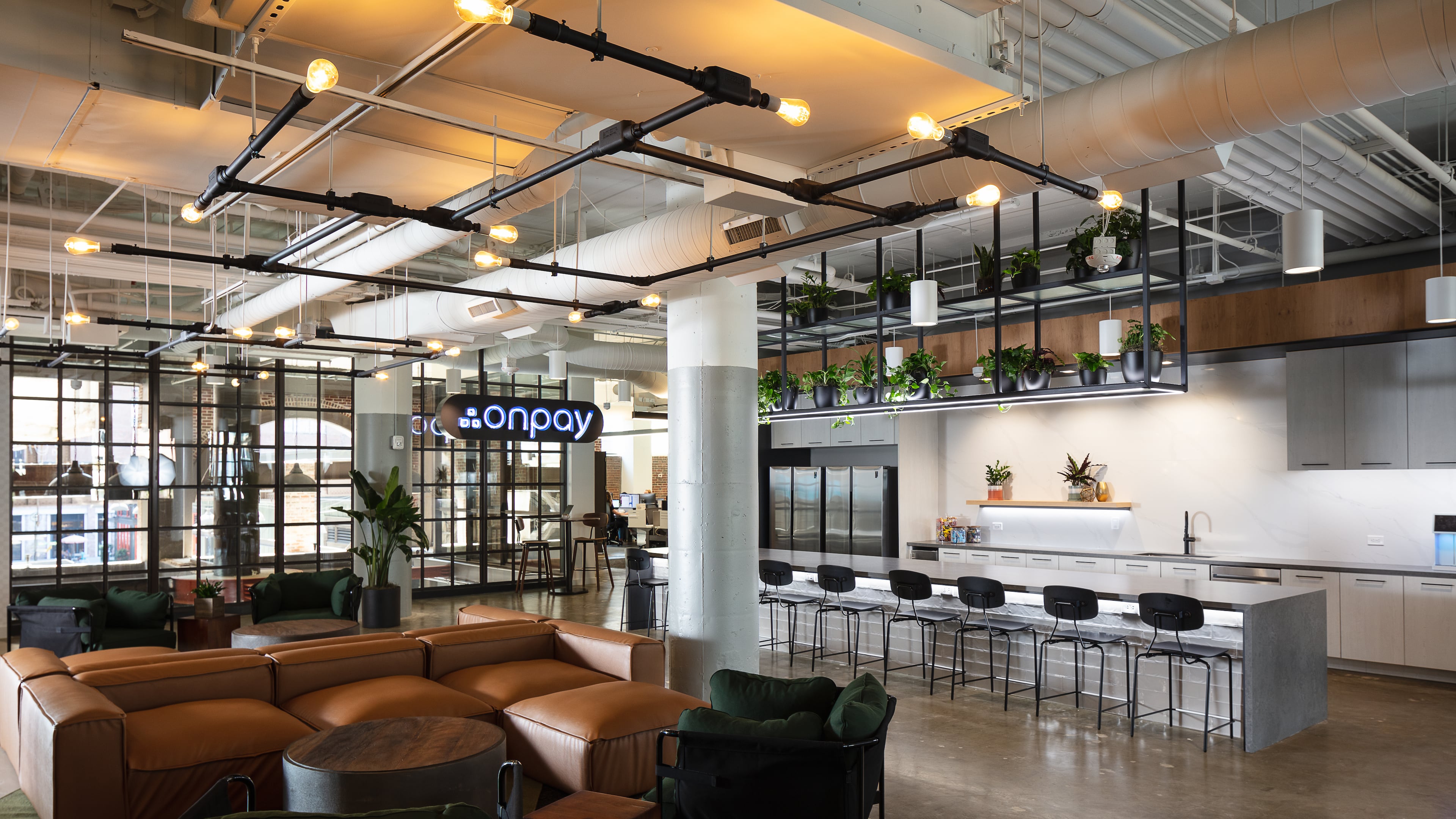The offices of OnPay, an Atlanta-based payroll software company headquartered in Ponce City Market.
Courtesy of OnPay