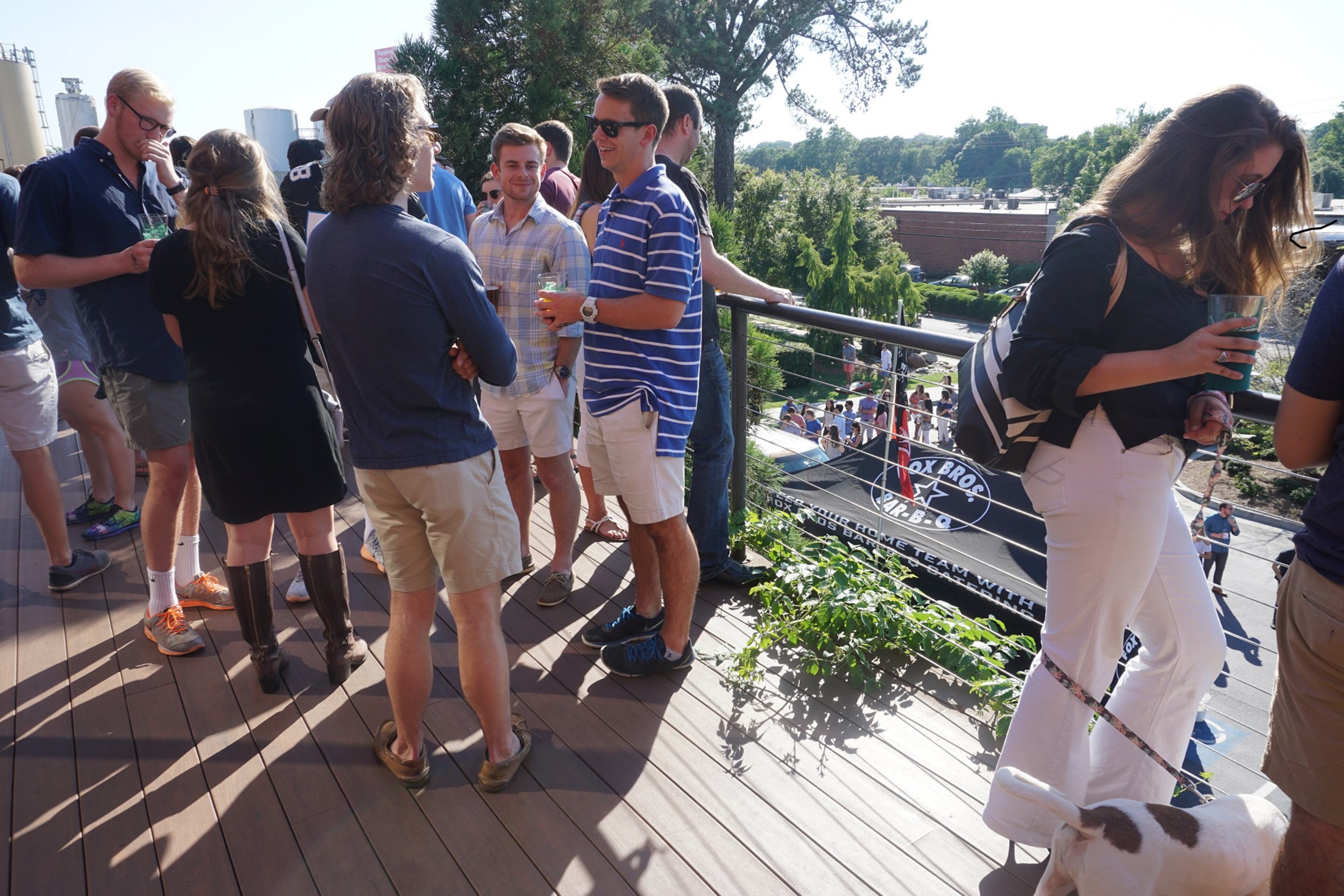 Atlantans gathered in celebration of I-85 in Buckhead's reopening at SweetWater Brewing Company on Friday, May 26, 2017.