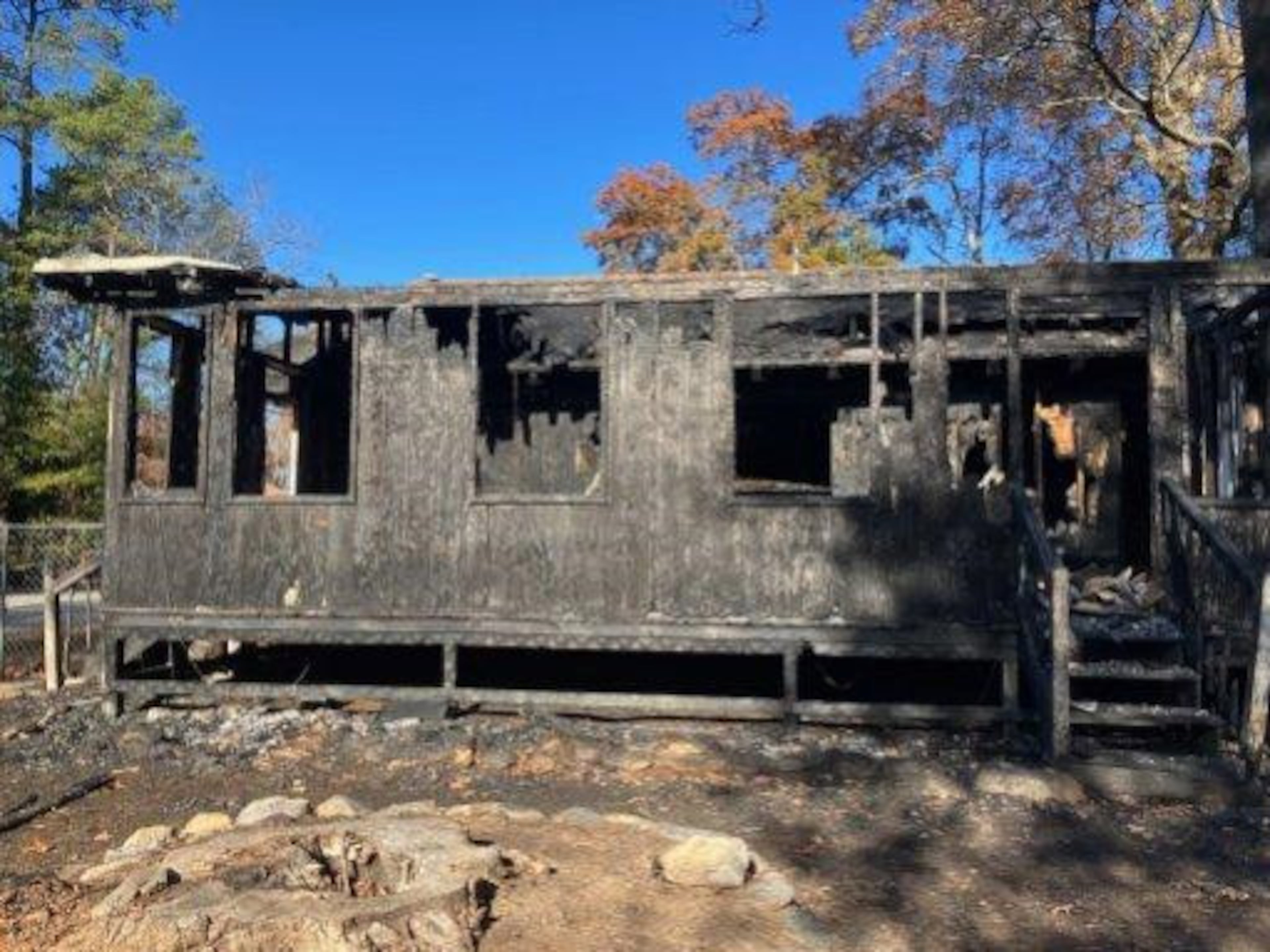 Lt. Robert Milam's Bartow County home was destroyed by a fire on Dec. 5.