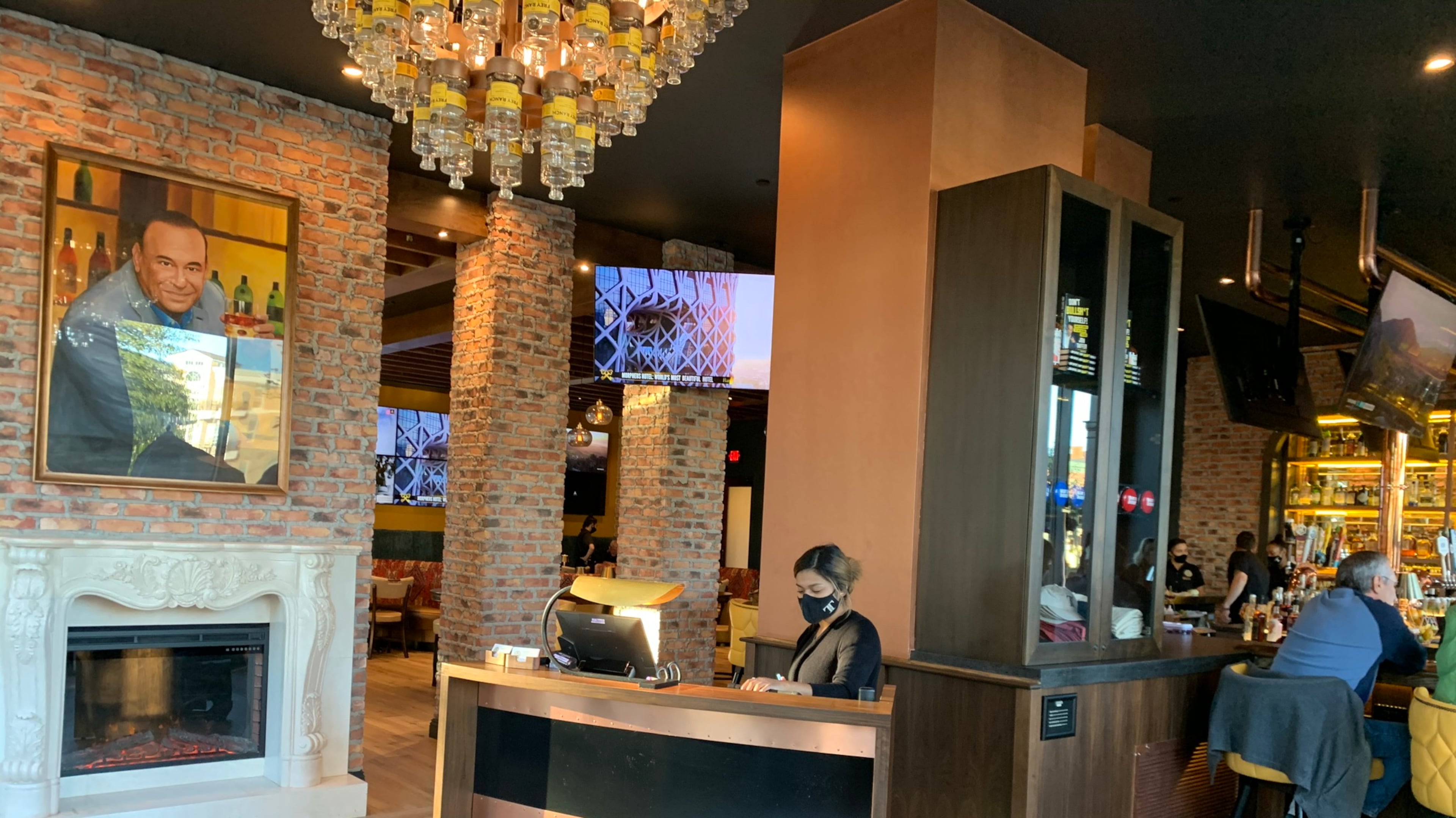 The entrance to Alpharetta's Taffer's Tavern created by Jon Taffer of "Bar Rescue" fame. Rodney Ho/rho@ajc.com