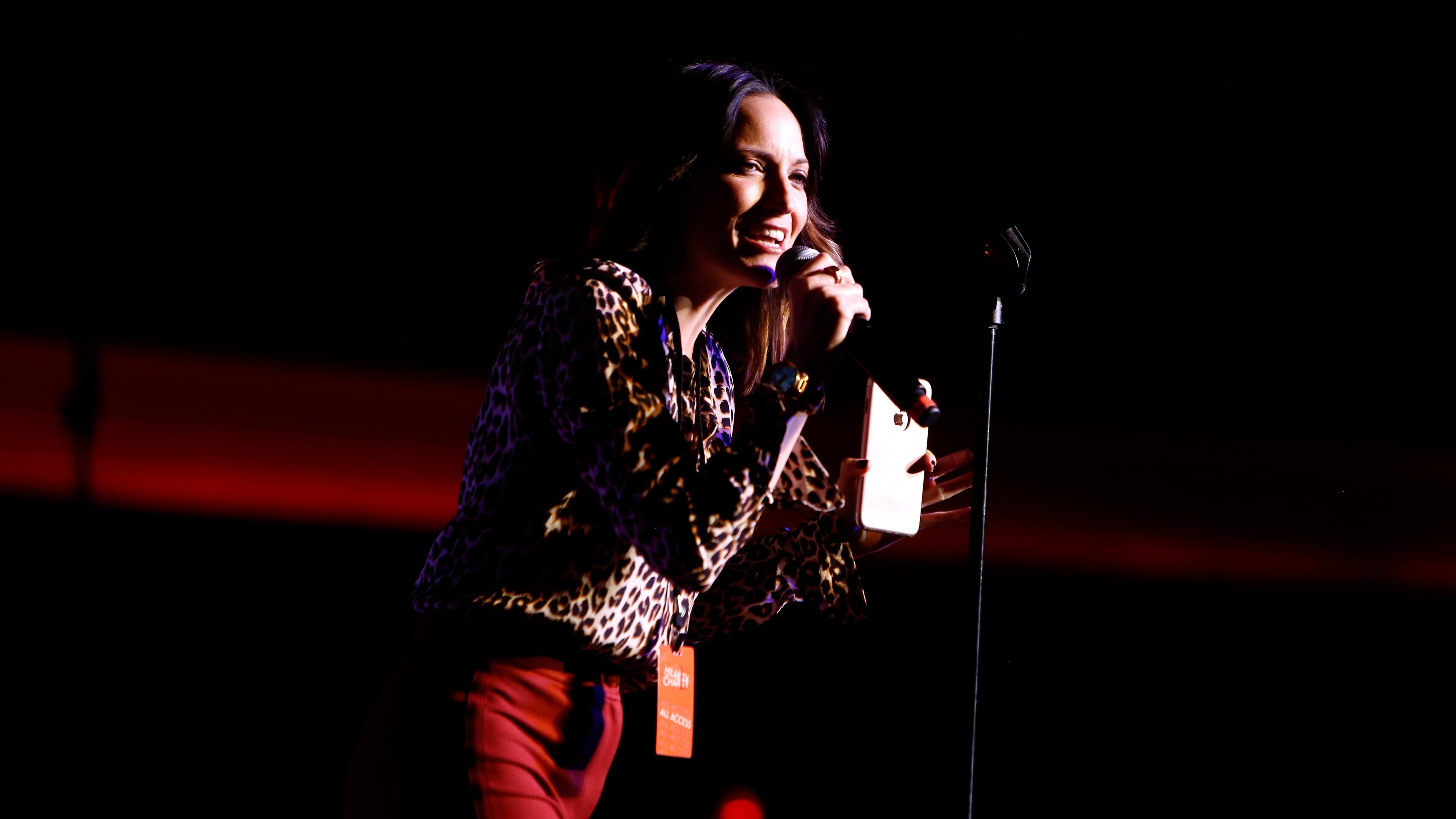 LOS ANGELES, CA - OCTOBER 15: Comedian Jen Kirkman performs onstage during Hilarity for Charity's 5th Annual Los Angeles Variety Show: Seth Rogen's Halloween at Hollywood Palladium on October 15, 2016 in Los Angeles, California. (Photo by Randy Shropshire/Getty Images)