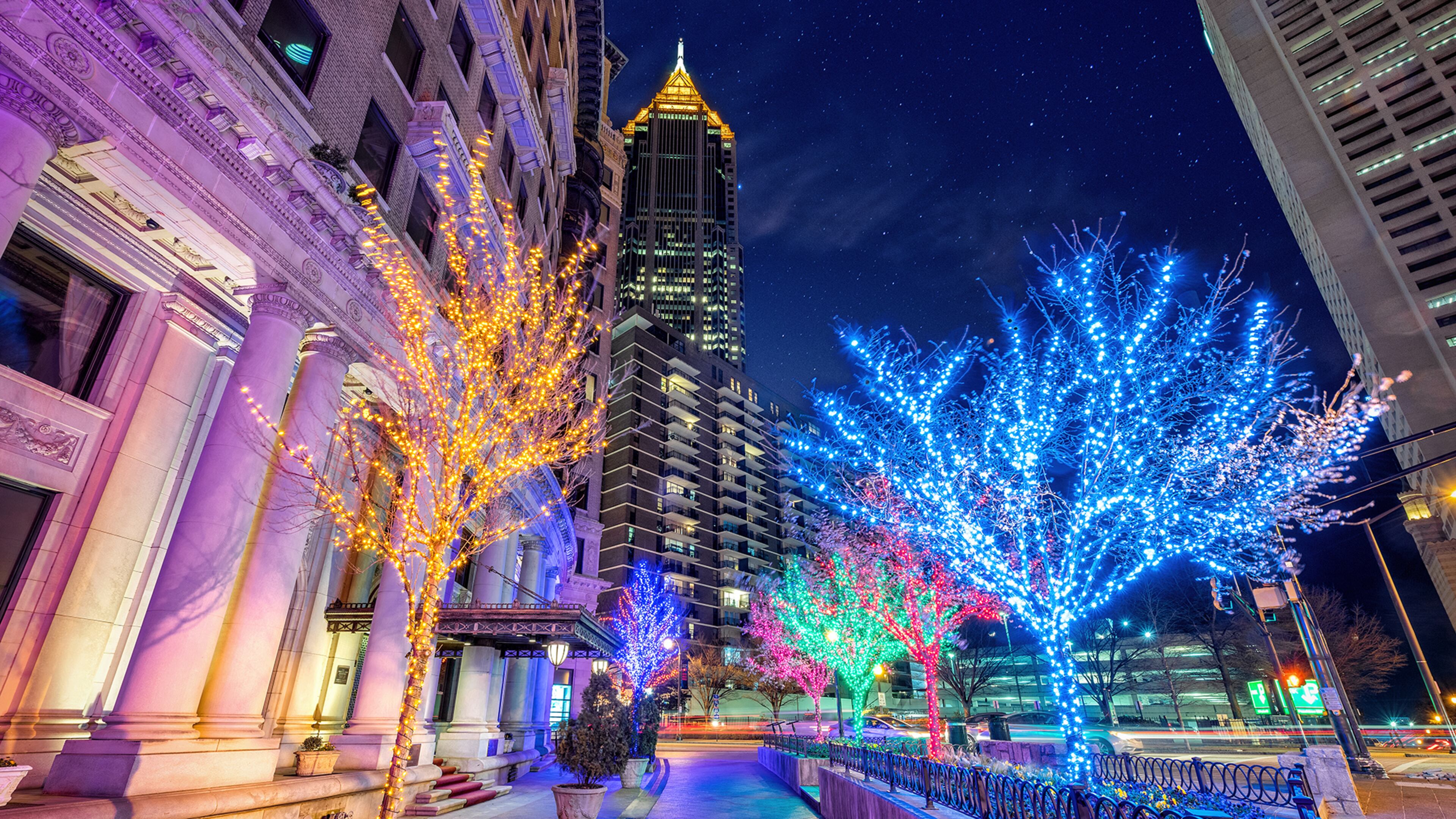 Midtown Alliance's Lauren Bohn said the neighborhood's holiday light display is "something that's available to everyone and can really have a powerful impact on how people feel about our public spaces."
Courtesy of Midtown Alliance