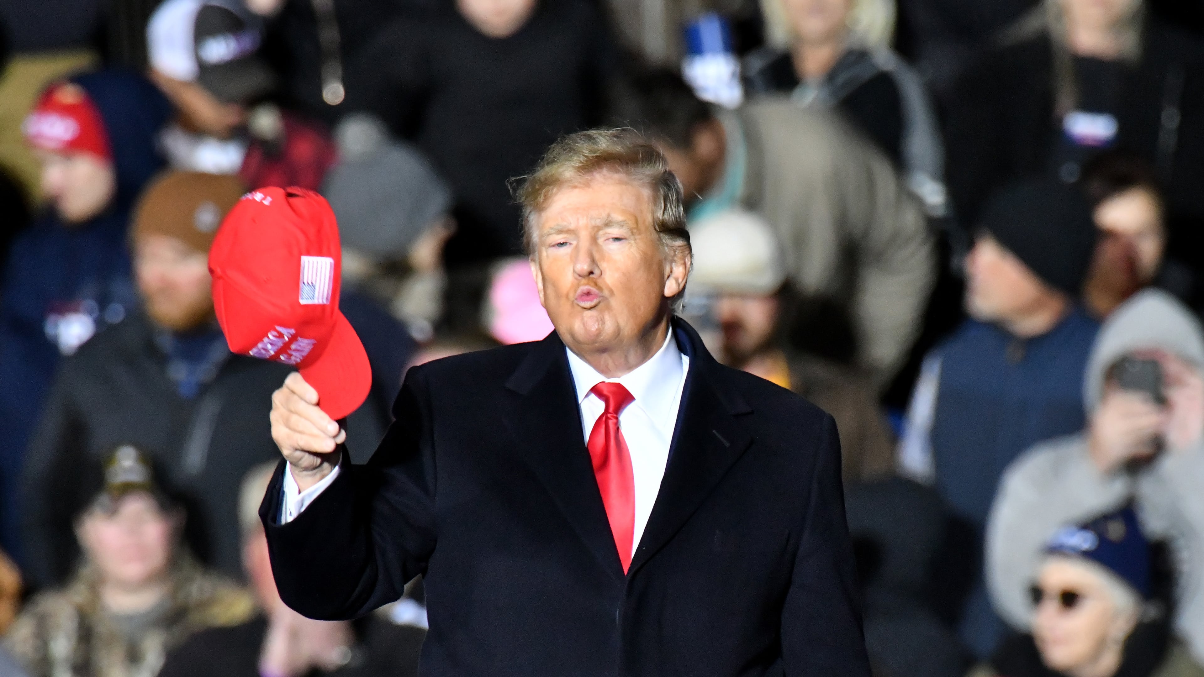 Former President Donald Trump will speak Saturday at the Georgia GOP convention in Columbus. It's his first visit to the state since formally announcing another White House bid. (Hyosub Shin / Hyosub.Shin@ajc.com)