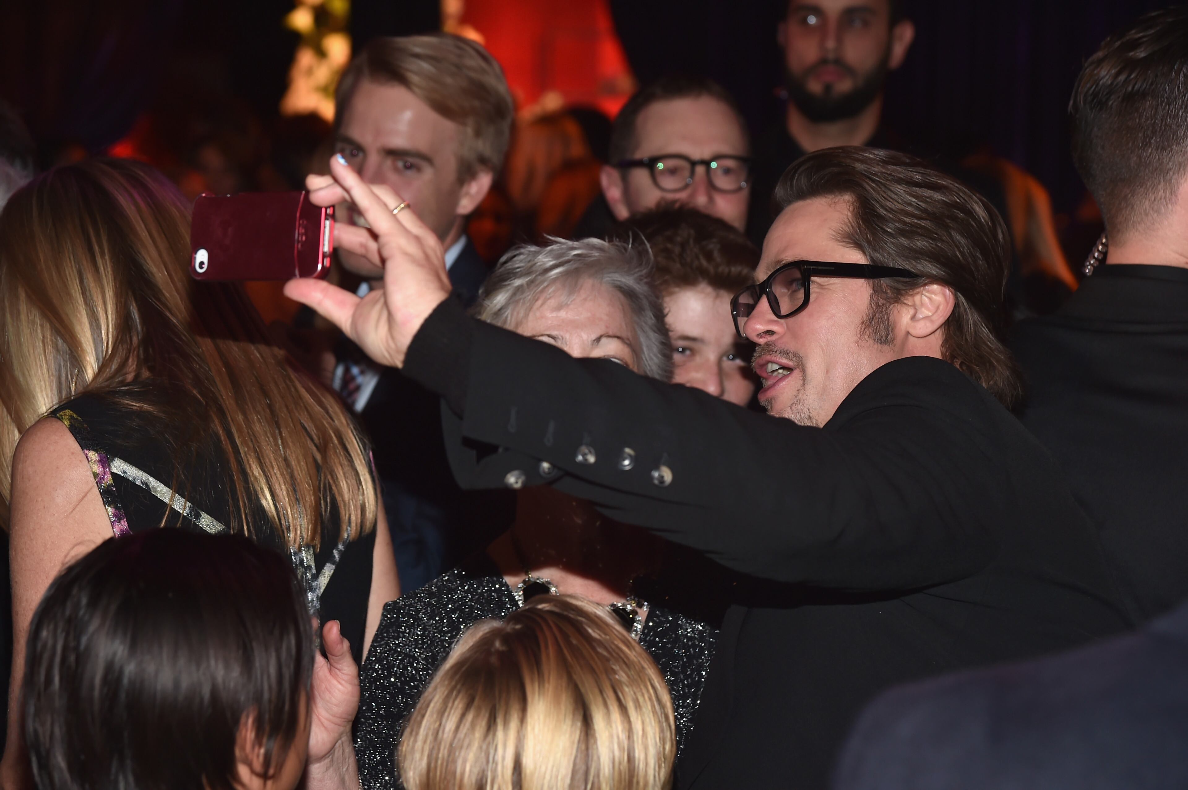 HOLLYWOOD, CA - DECEMBER 15: Actor Brad Pitt attends the after party for the premiere of Universal Studios' "Unbroken" at on December 15, 2014 in Hollywood, California. (Photo by Alberto E. Rodriguez/Getty Images)