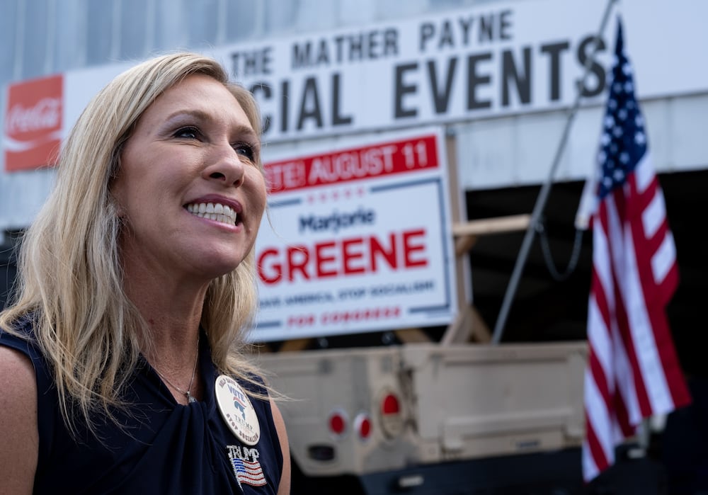 Former Rep. Marjorie Taylor Greene was first elected in 2020 to represent Georgia's 14th Congressional District. (Ben Gray for the AJC 2020)
