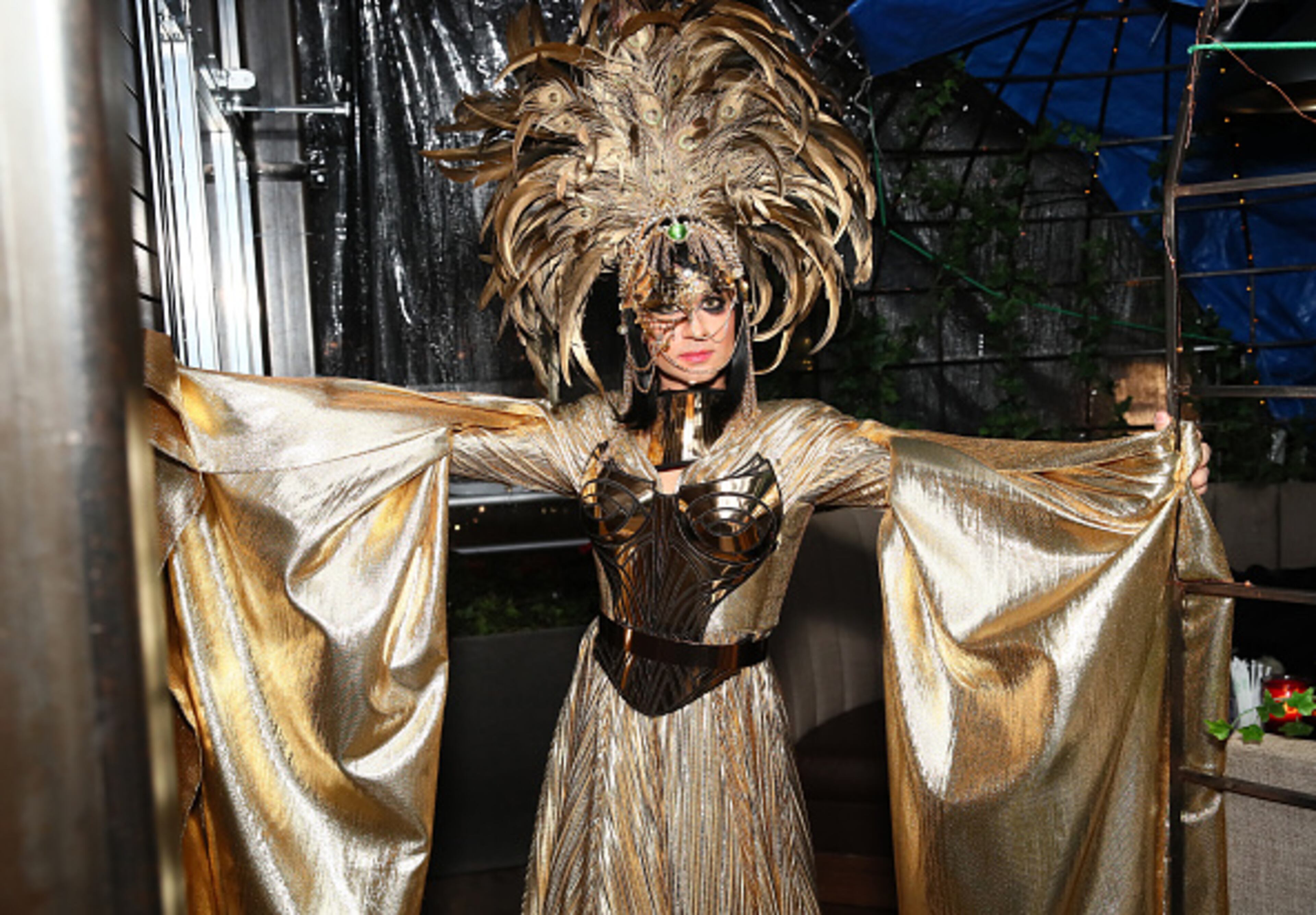 NEW YORK, NY - OCTOBER 27: Fashion designer Christian Siriano dressed as Everything at The Misshapes Halloween party hosted by Ketel One Family-Made Vodka on October 27, 2018 in New York City. (Photo by Astrid Stawiarz/Getty Images for Ketel One Family-Made Vodka)
